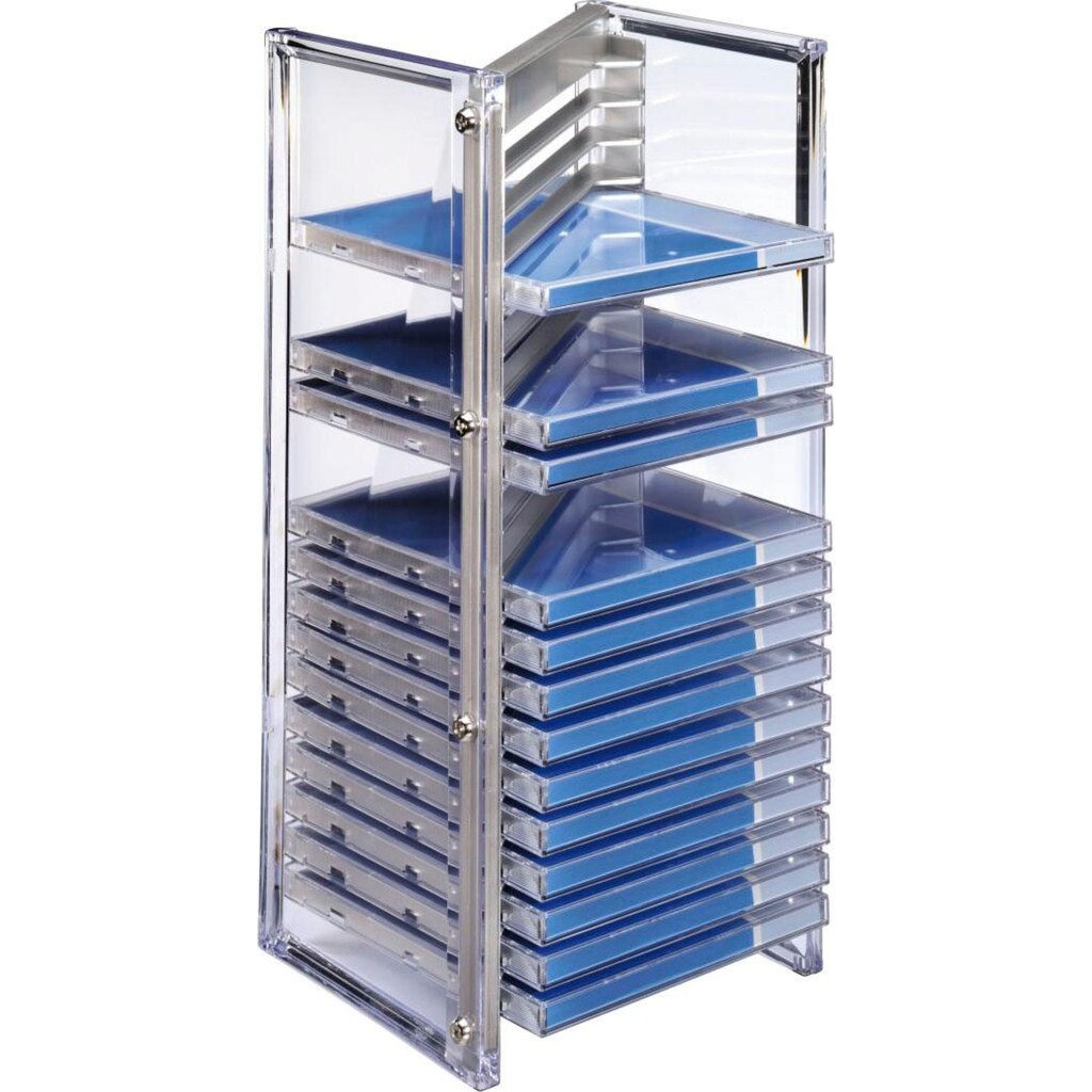 Hama CD-Hülle »CD- & Office-Rack "Nexus" 20, Silber, CD Regal, CD Rack«