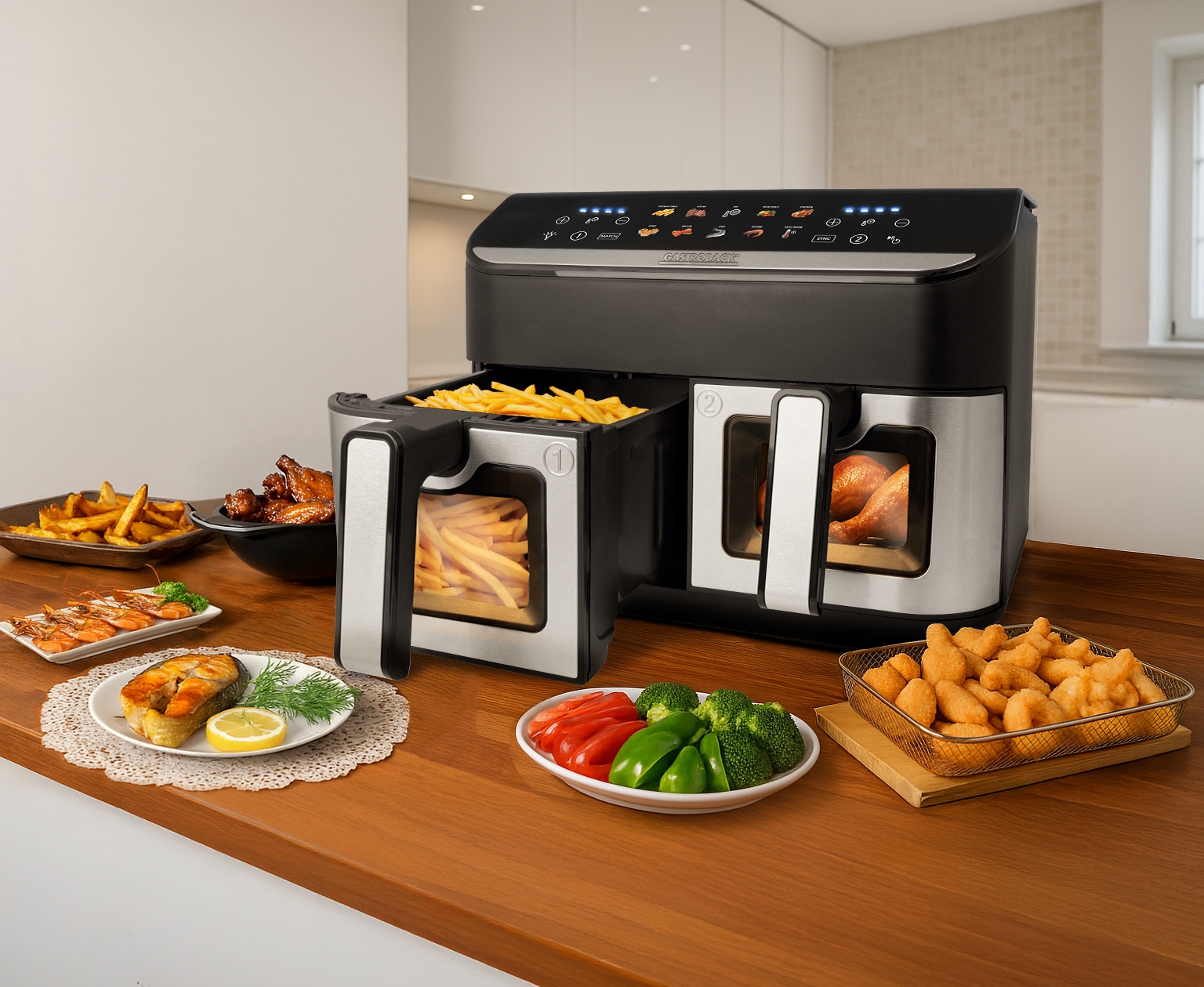 Gastroback Heißluftfritteuse »42585 HEAT & CRISP FAMILY 8 L« 2900 W