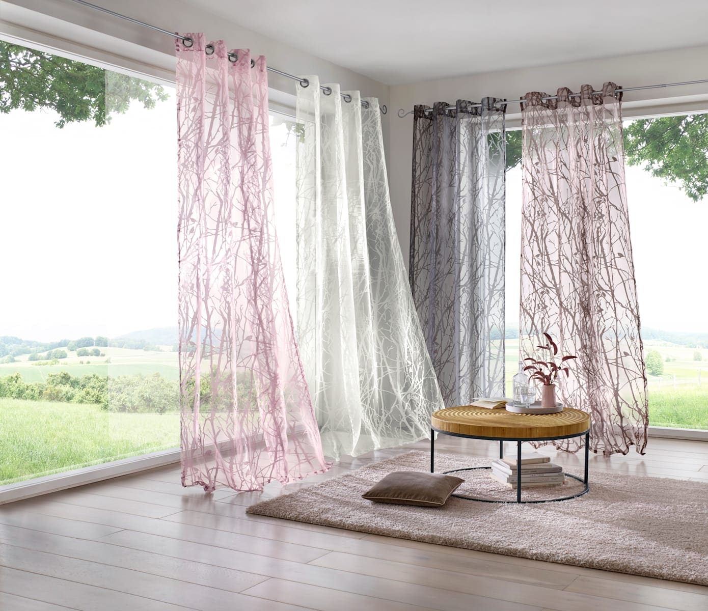 heine home Gardine Ösen 1 Stk. tlg.