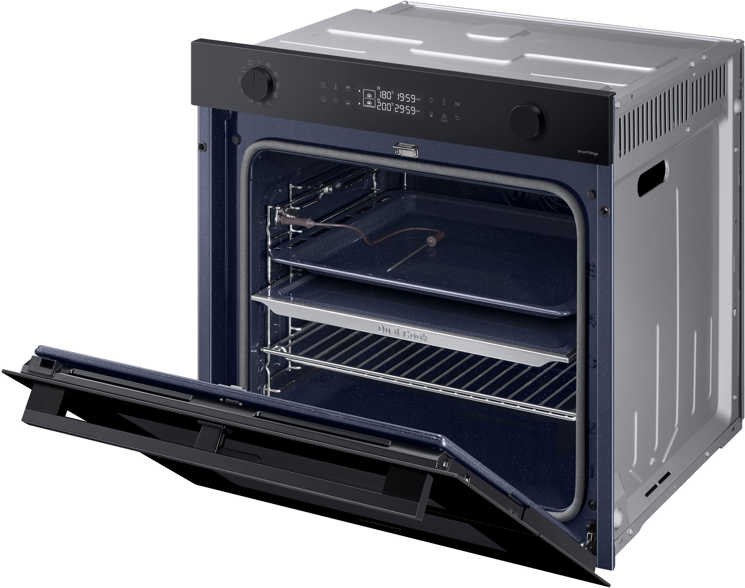 Samsung Einbaubackofen Serie 4 »NV7B45502AK/U1«, Pyrolyse-Selbstreinigung, Dual Cook Flex