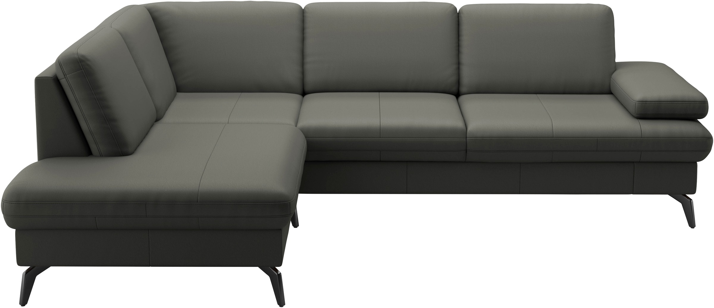 sit&more Ecksofa »Morris L-Form, inkl. Sitztiefenverstellung«, wahlweise mit Armteilverstellung, Bettfunktion & Bettkasten