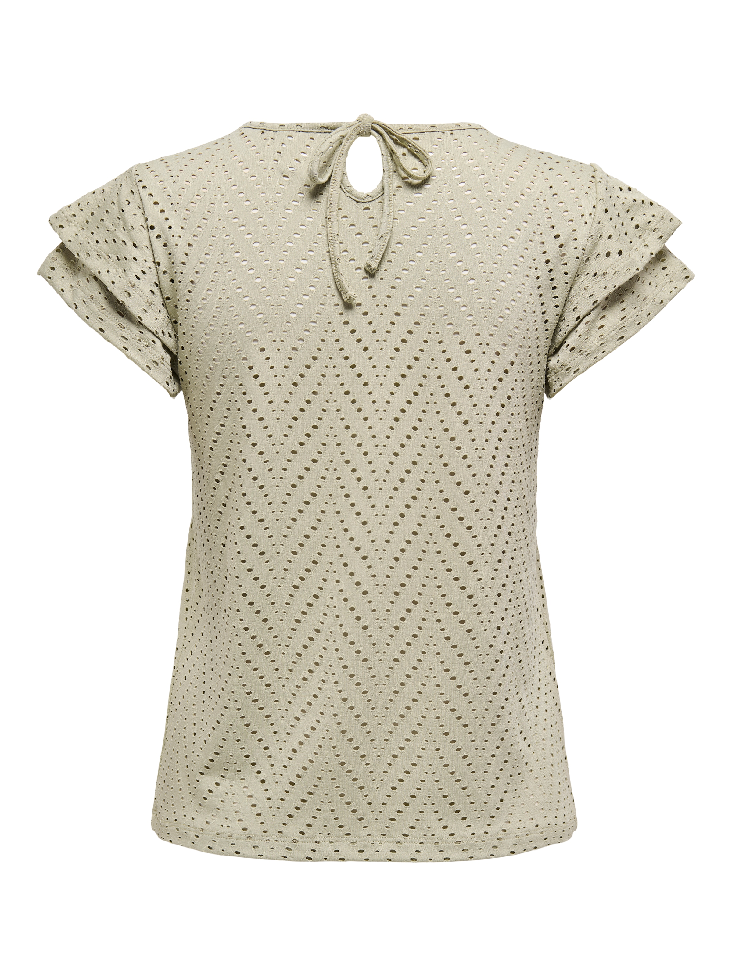 ONLY Kurzarmshirt »ONLSMILLA S/S O-NECK FRILL TOP JRS«