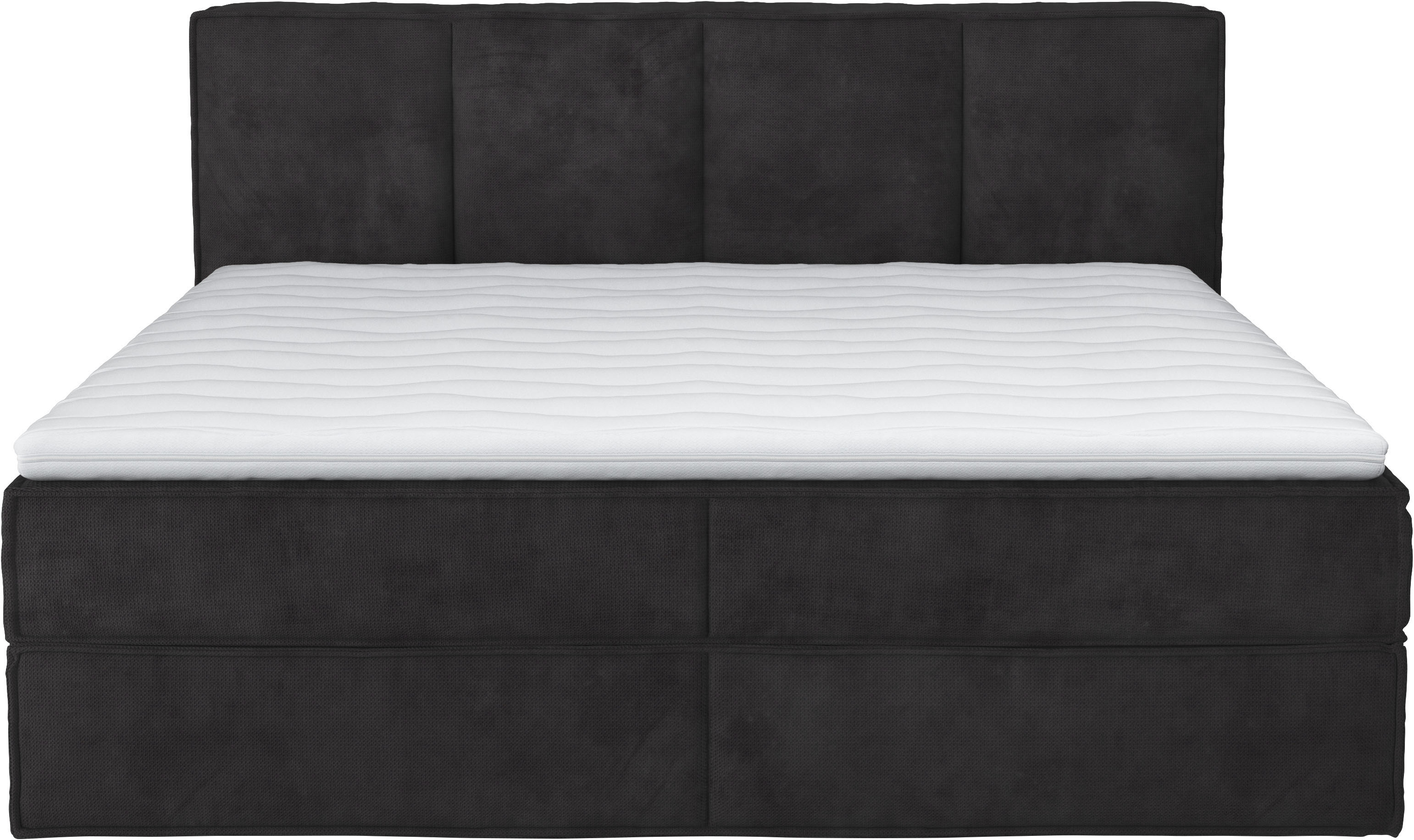 Thumbnail - Home affaire Boxspringbett "Milano", Boxbett inkl. Topper, 2 Matratzen, Härtegrade H2, H3 und H4 wählbar