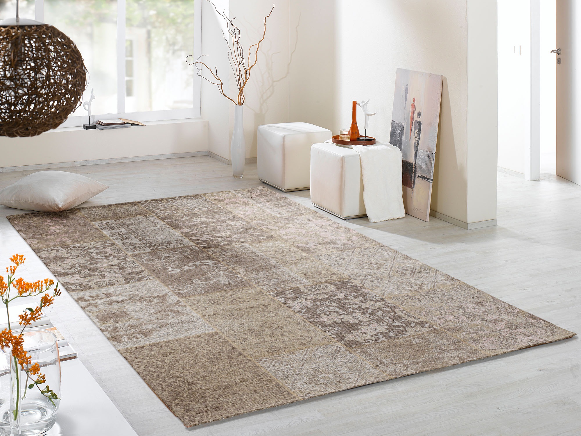 OCI DIE TEPPICHMARKE Teppich "Alanis Allover" rechteckig 5 mm Höhe Flachgew günstig online kaufen