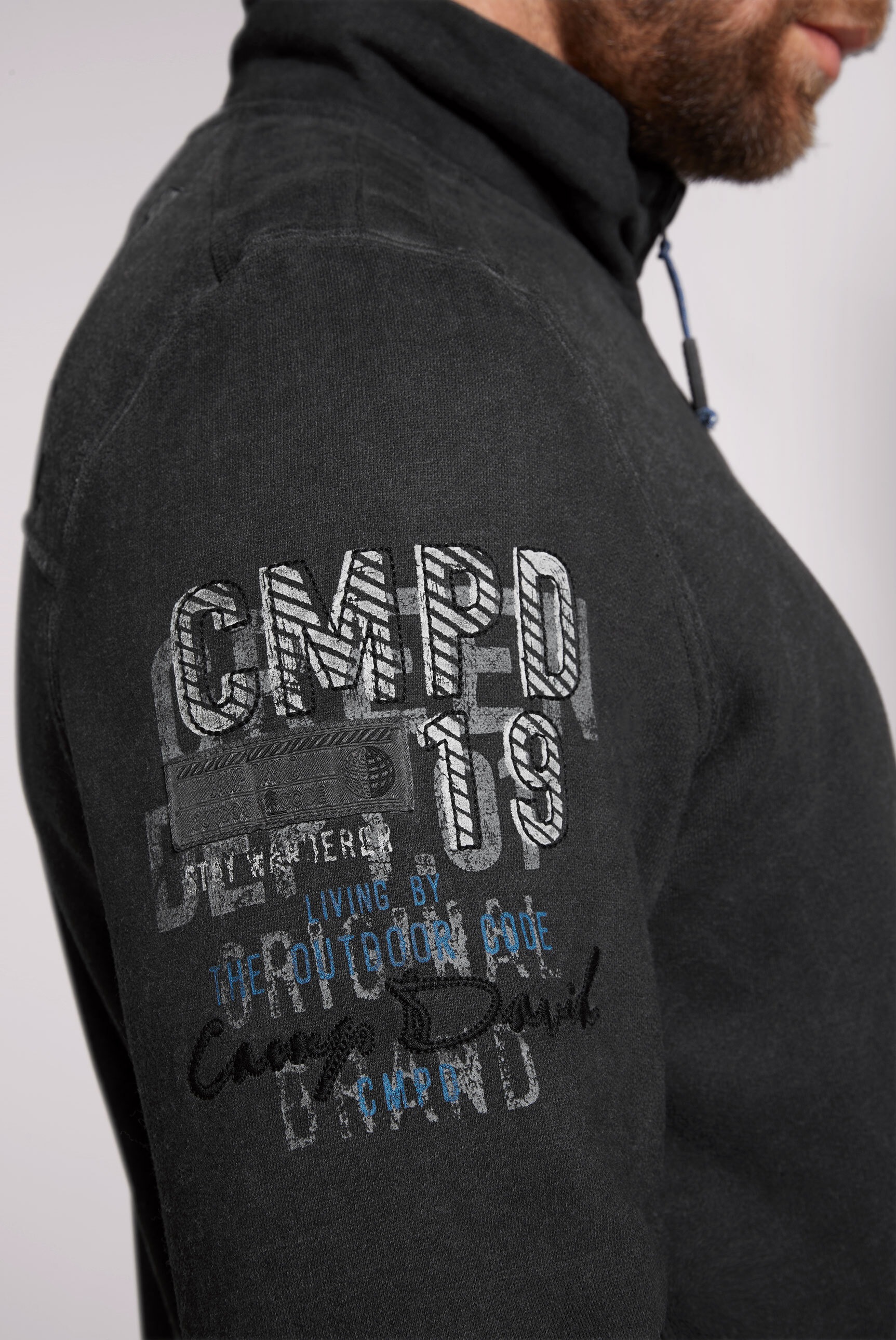CAMP DAVID Sweatjacke, mit Baumwolle