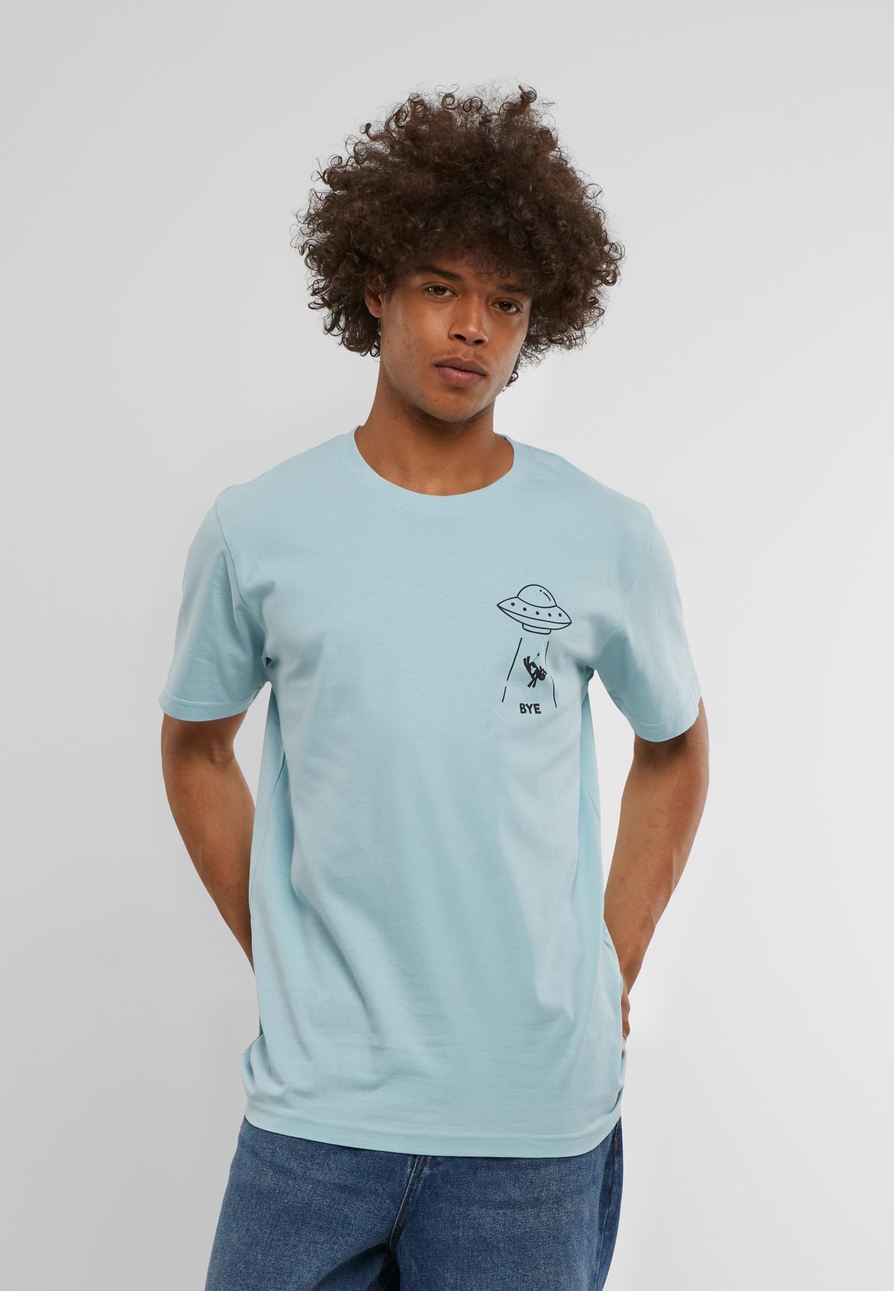 Thumbnail - MisterTee Kurzarmshirt "MisterTee Herren Ufo Drop Tee", (1 tlg.)