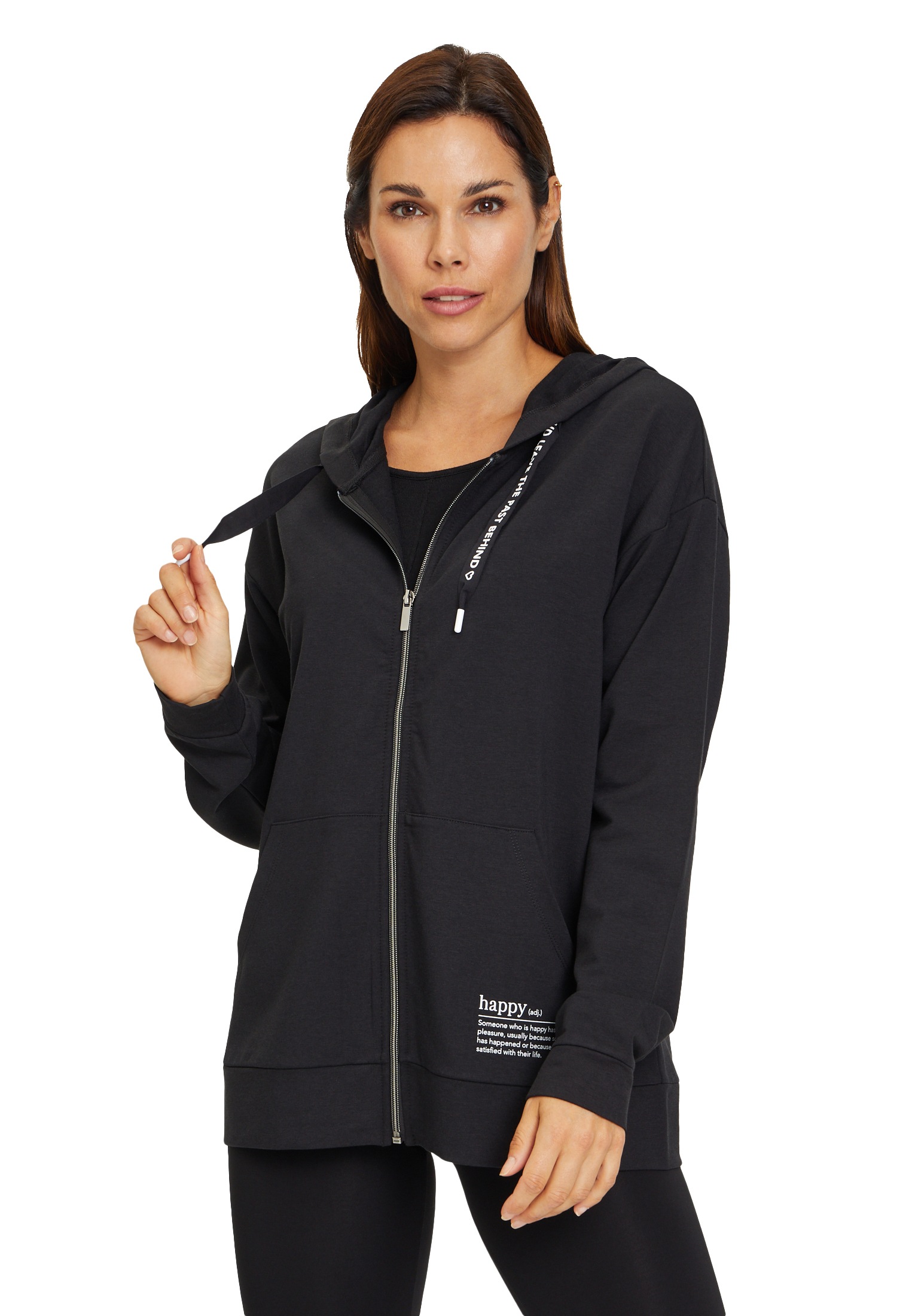 Betty Barclay Sweatjacke "Betty Barclay Sweatjacke mit Kapuze", Druck