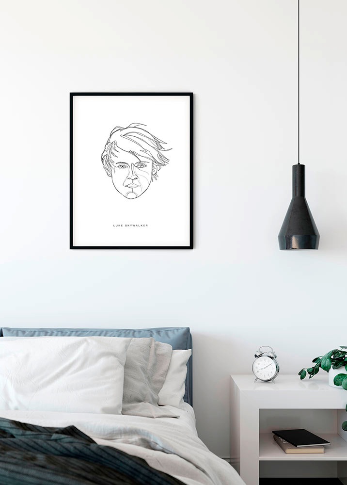 Komar Bild "Star Wars Classic Force Faces Luke" Star Wars 1 Stk. tlg. Wandb günstig online kaufen