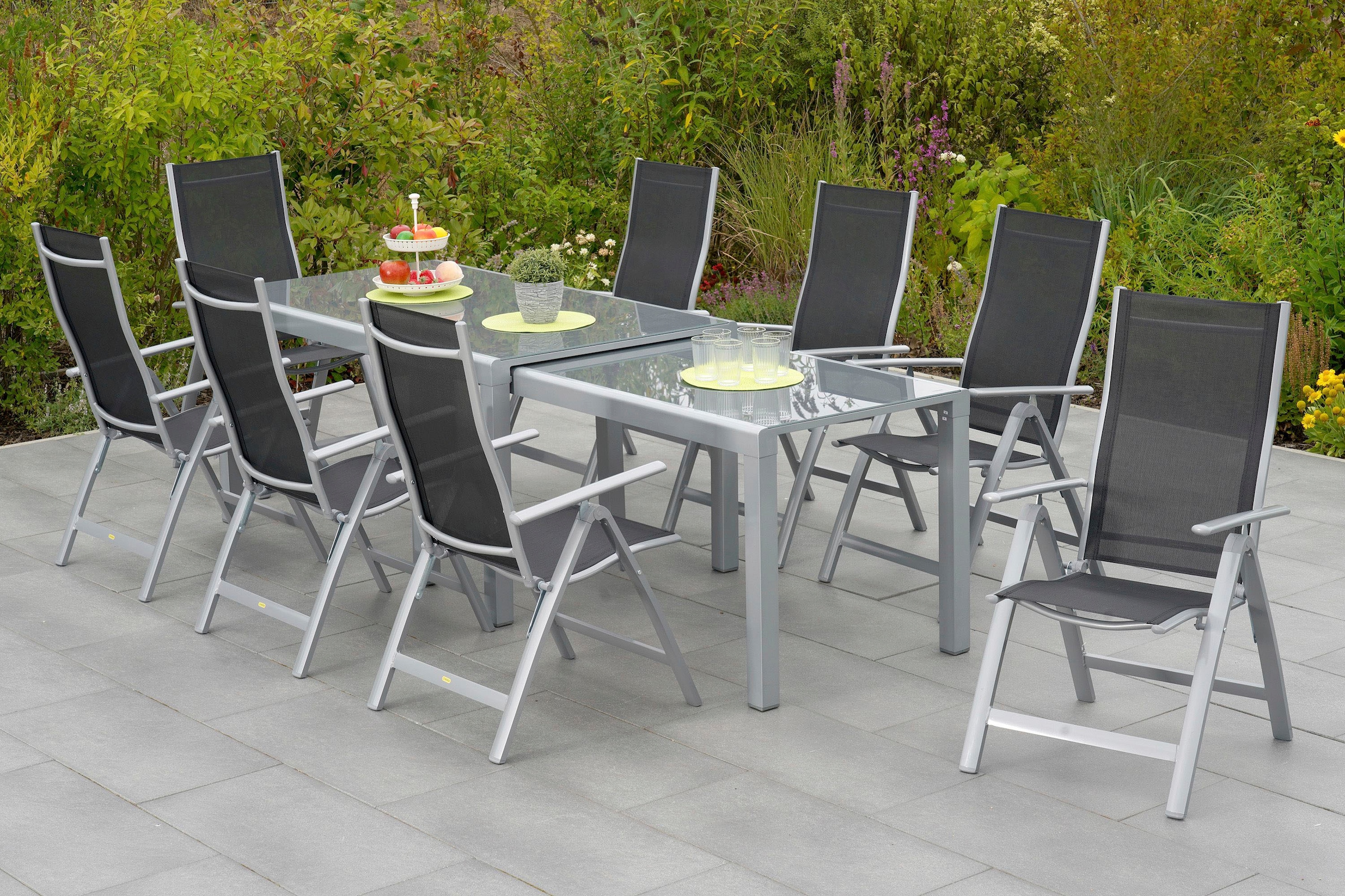 MERXX Garten-Essgruppe "Carrara" 9 Stk. tlg. günstig online kaufen