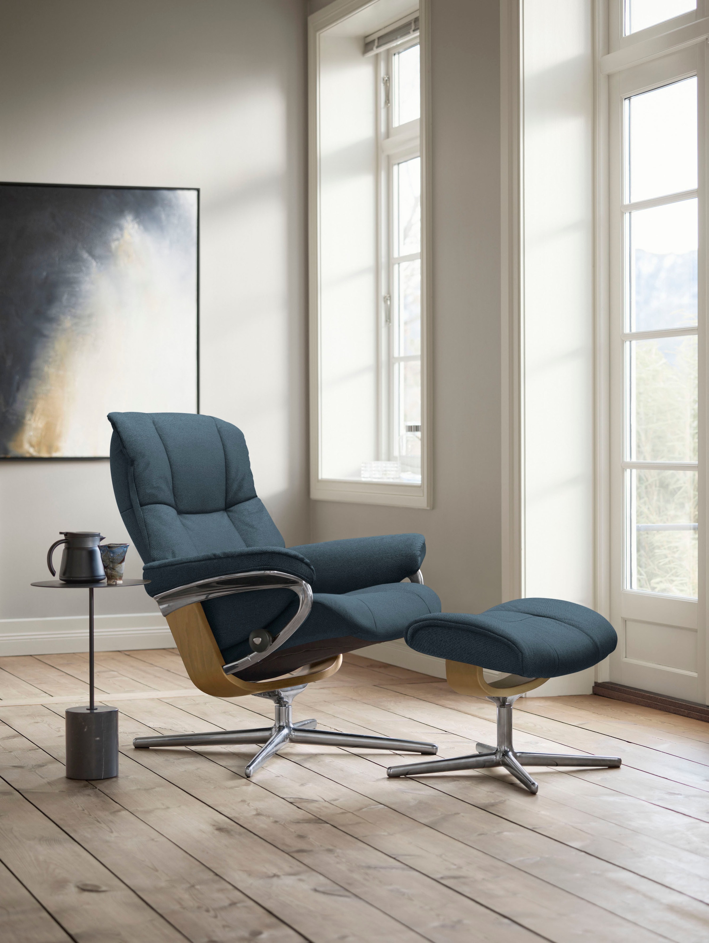 Stressless® Relaxsessel »Mayfair«, mit Cross Base, Größe S, M & L, Holzakzent Eiche