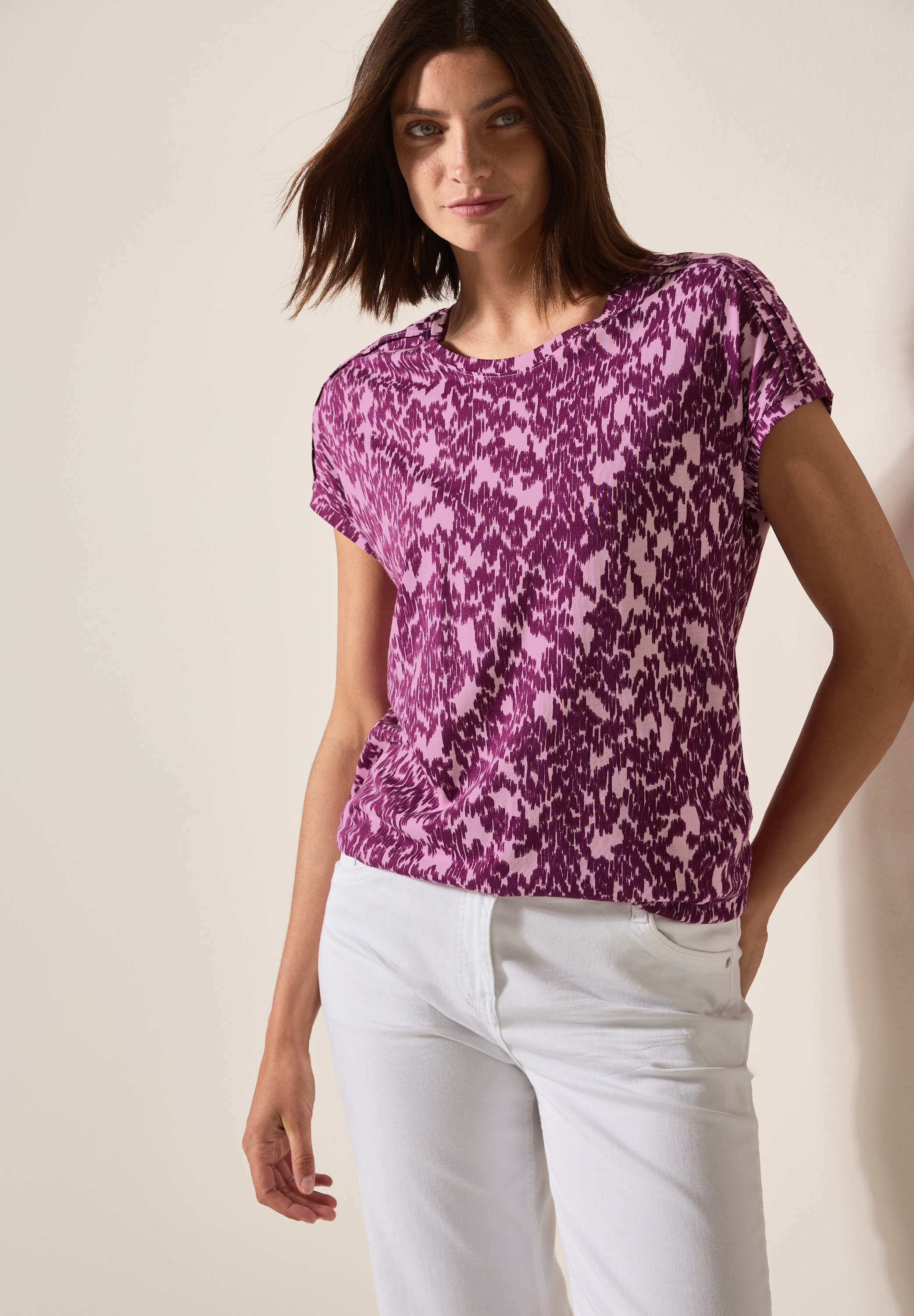 Cecil T-Shirt, mit All-Over Print günstig online kaufen