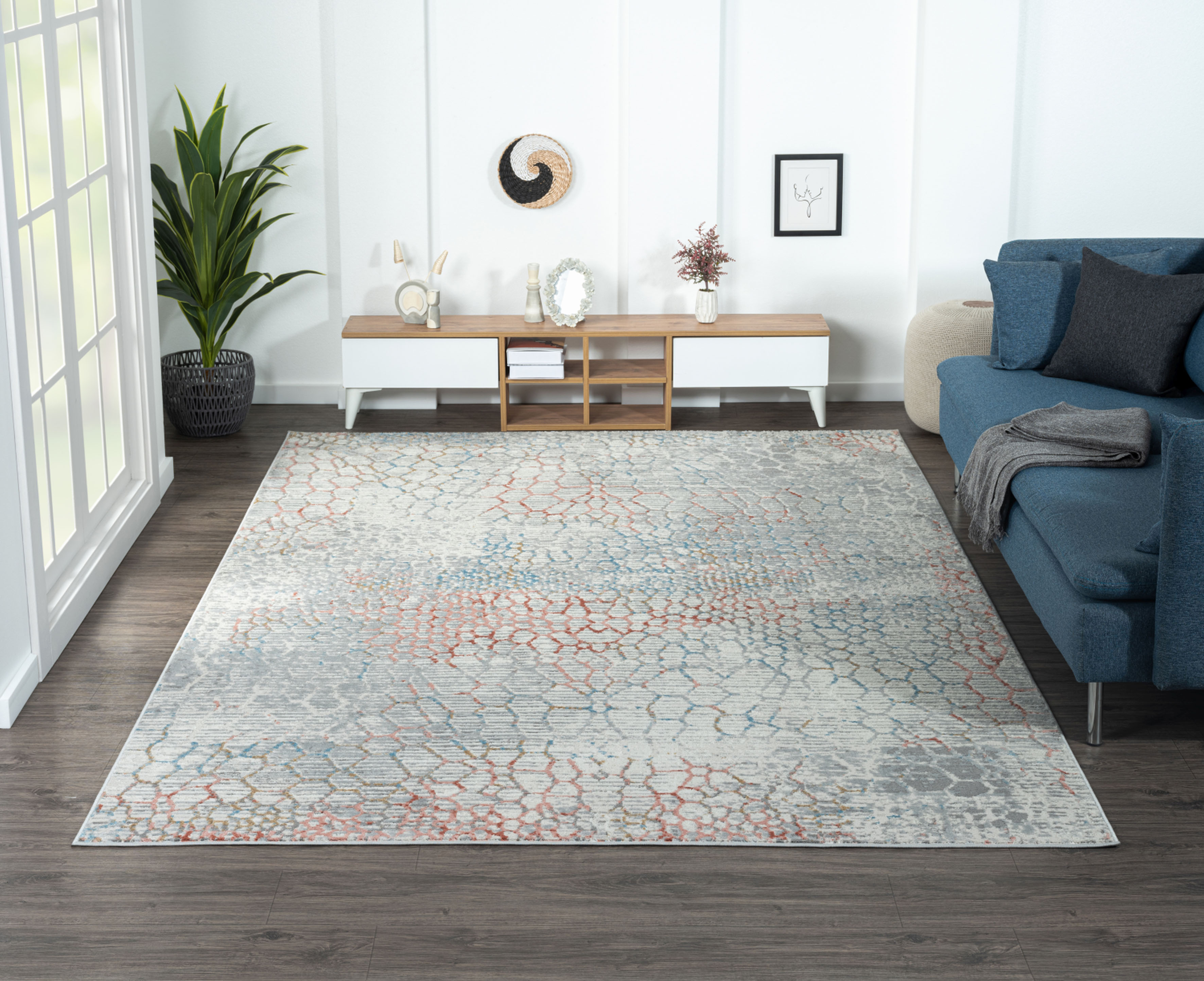 Myflair Möbel & Accessoires Teppich "My Look" rechteckig 8 mm Höhe Kurzflor, Ethno-Design, besonders weich durch Microfaser