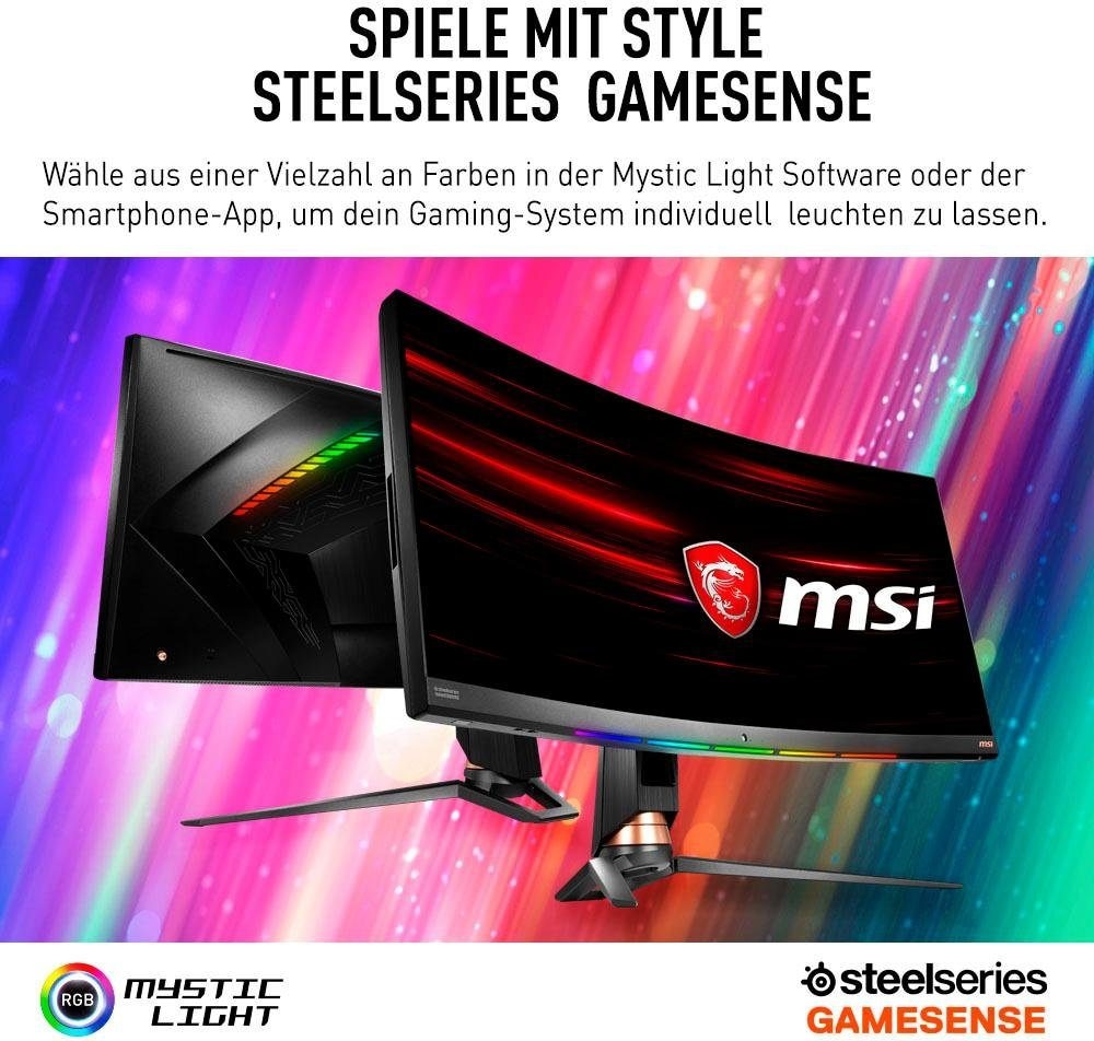 MSI Curved-Gaming-LED-Monitor »Optix MPG341CQR«, 86,36 cm/34 Zoll, 3440 x 1440 px, UWQHD, 1 ms Reaktionszeit, 144 Hz, 3 Jahre Herstellergarantie