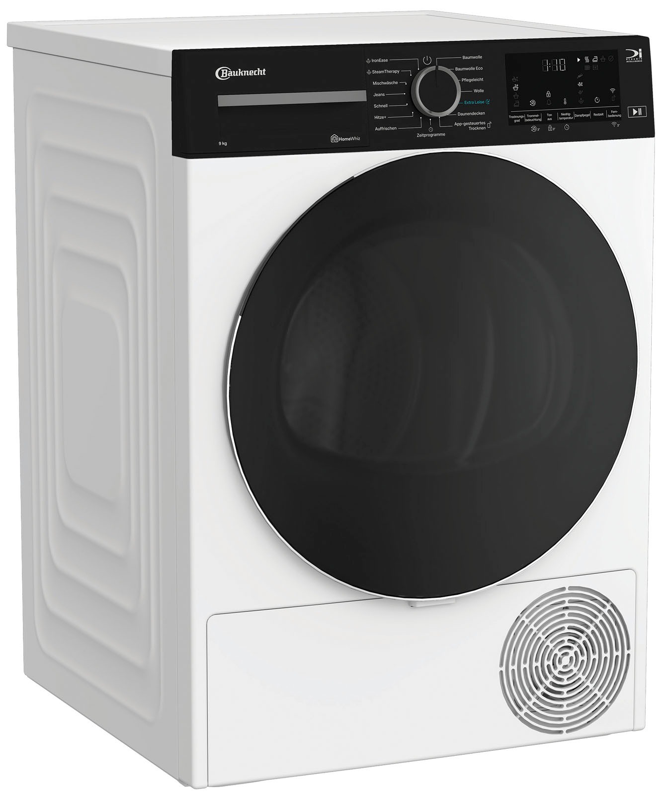 BAUKNECHT Wärmepumpentrockner "BT 96B WB", B:59,8cm H:84,6cm T:67,4cm, weiß, Trockner, IronEase – Bügelfrei auf Knopfdruck