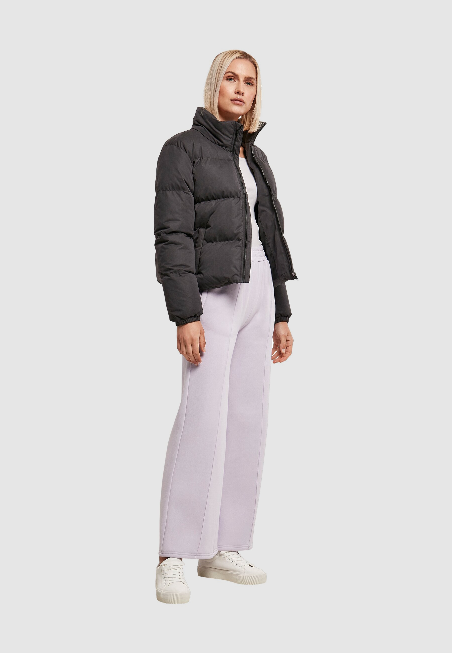URBAN CLASSICS Winterjacke »Urban Classics Ladies Short Puffer Jacket« 1 Stk. tlg. ohne Kapuze