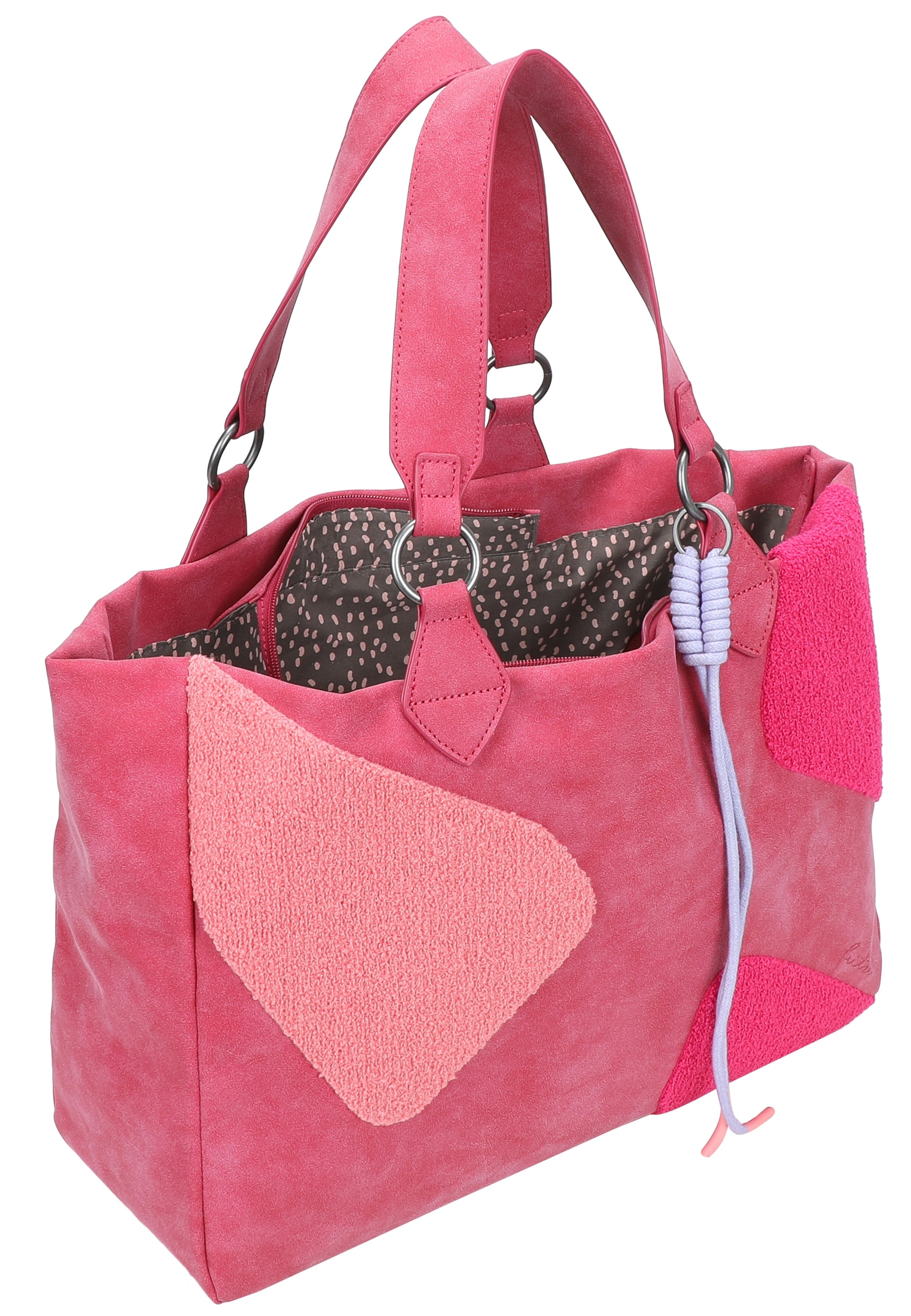 Fritzi aus Preußen Henkeltasche »Izzy Medium Limited Happy« mit moderner und weicher Flockung