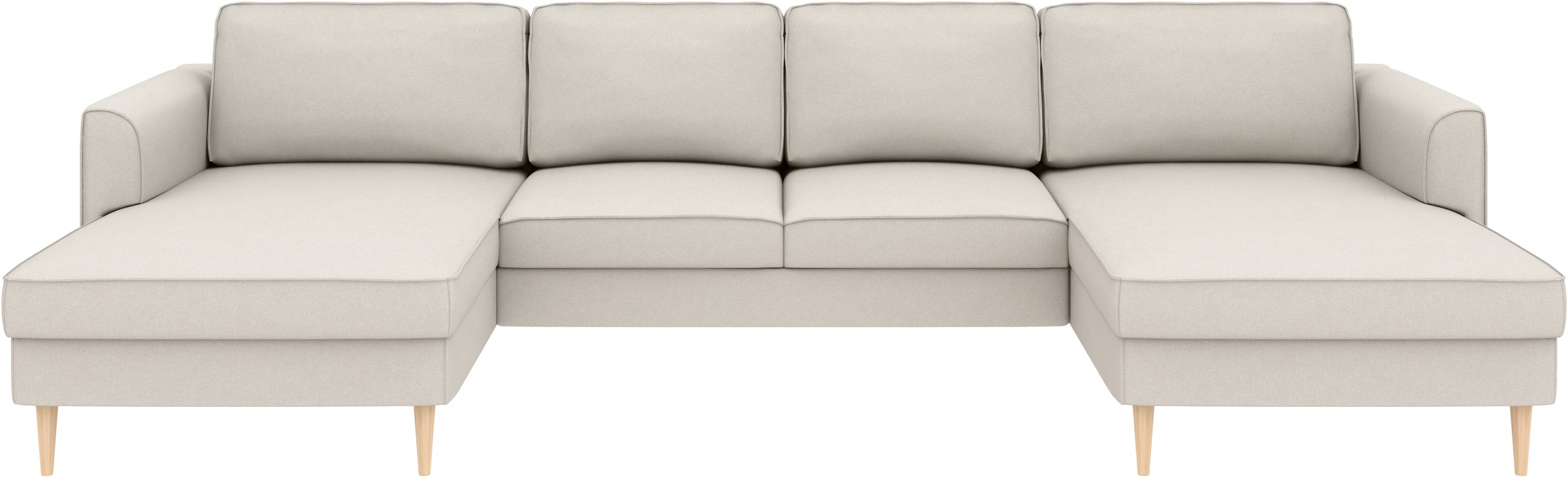Home affaire Wohnlandschaft »Booster Couch wahlweise mit Schlaffunktion und Bettkasten-auch in Cord«, Sofa in U-Form, Breite 305 cm