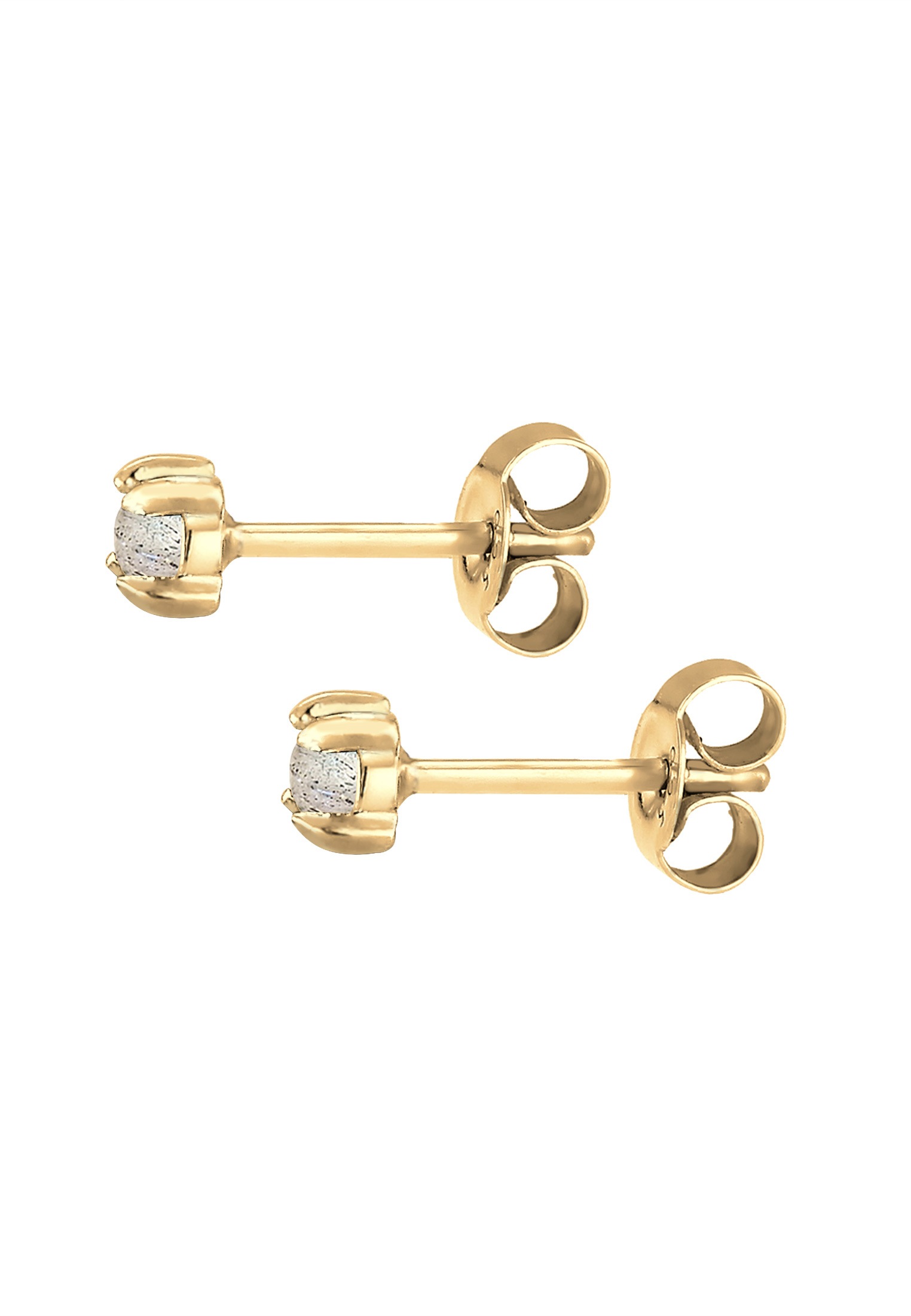 Elli Paar Ohrstecker »Ohrstecker Labradorit Edelstein Trend 925 Silber«
