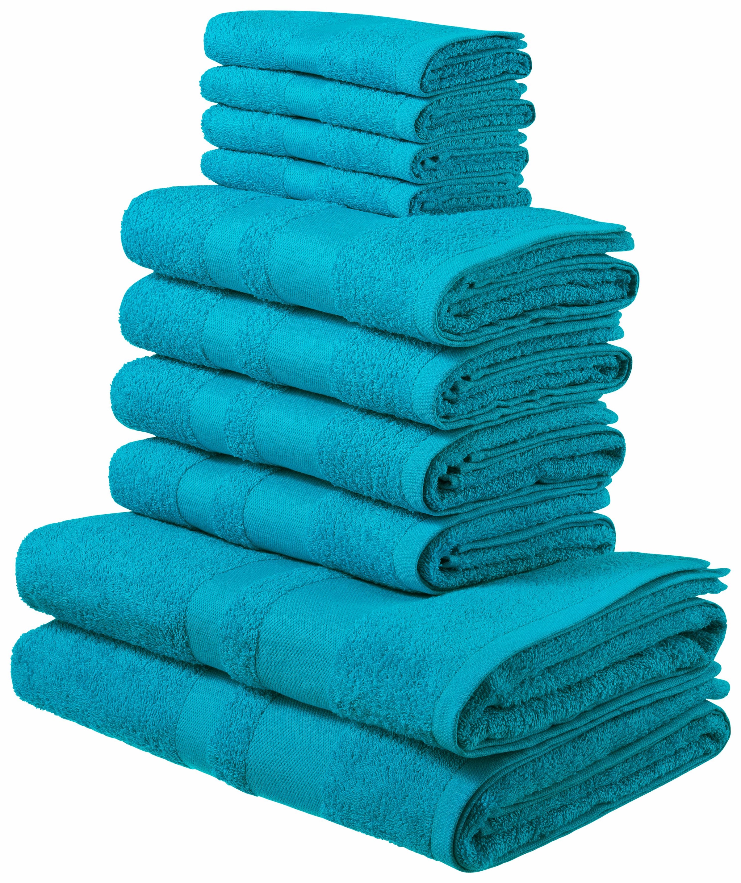 Handtuch Handtuch-Set Set einfarbiges tlg., home Bordüre, 100% »Vanessa«, my | Set, BAUR Handtücher mit kaufen 10 Walkfrottee, aus Baumwolle
