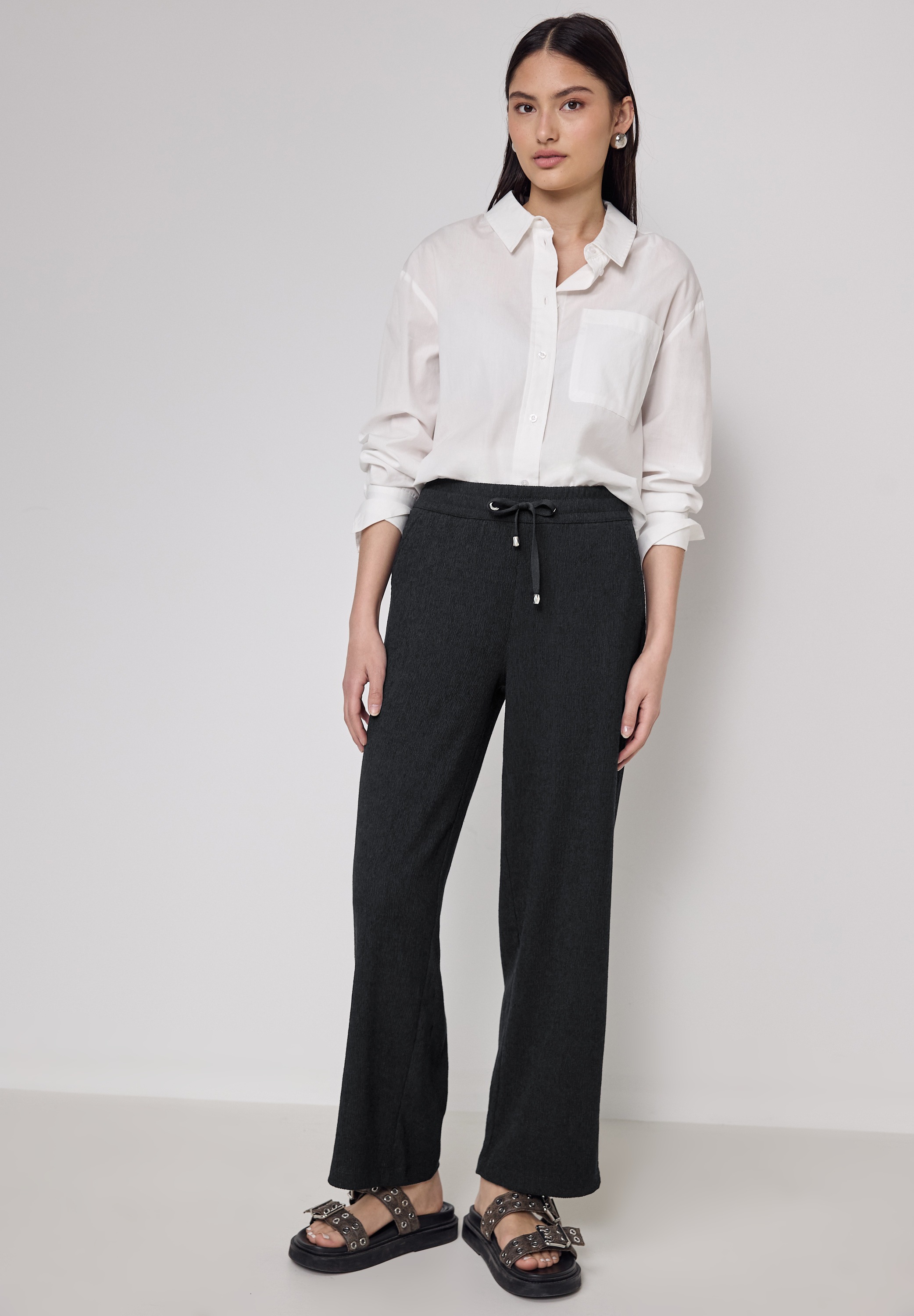 STREET ONE STUDIO Stoffhose, High Waist