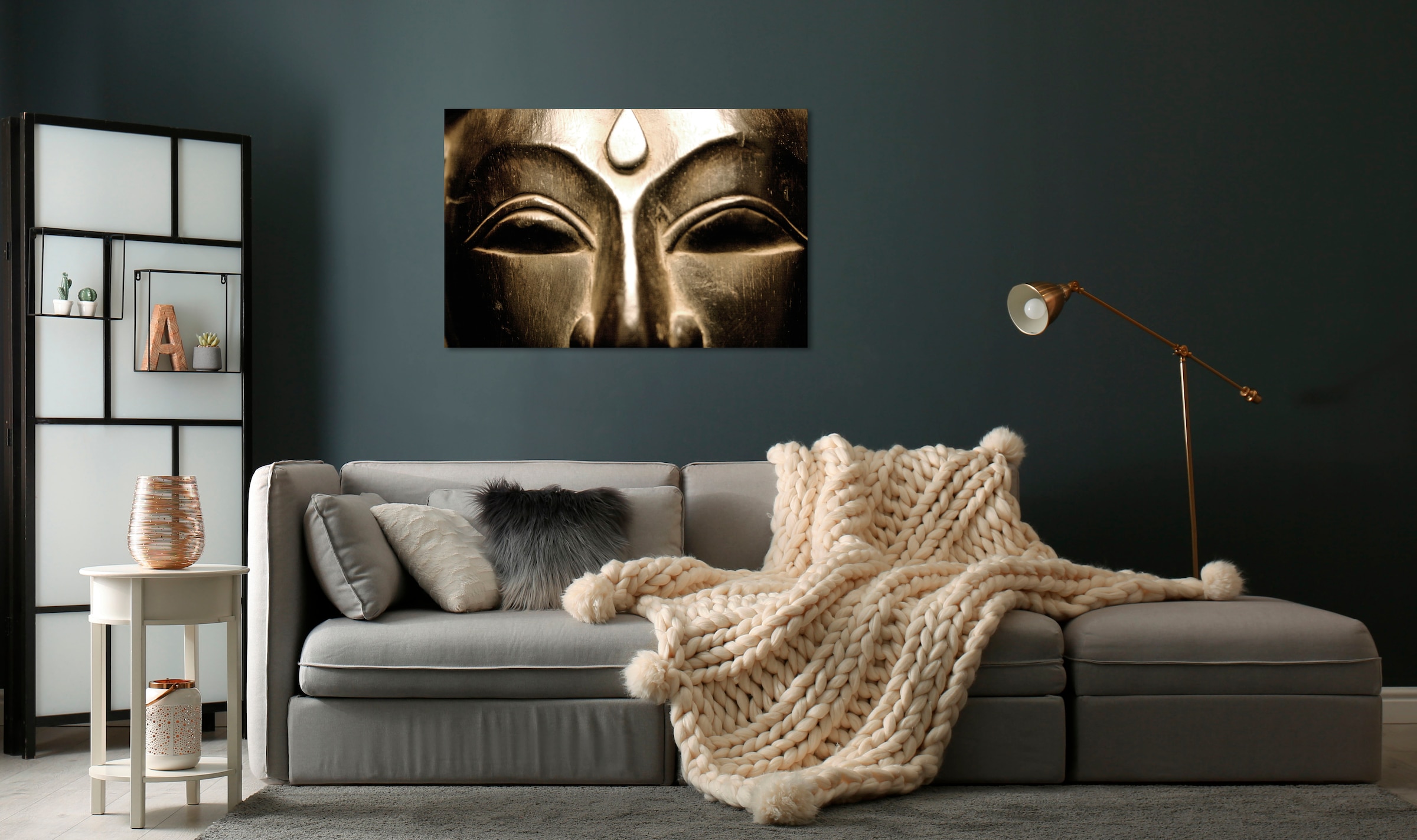 queence Acrylglasbild "Elron", Gesicht-Buddhismus-Bangkok-Mode-Fashion-Spir günstig online kaufen