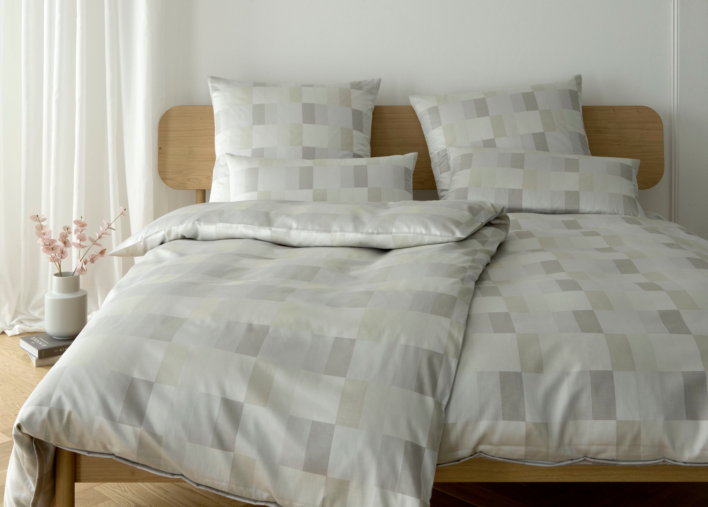 Elegante Bettwäsche "Piazza" 2 Stk. tlg. angenehmes Hautgefühl günstig online kaufen