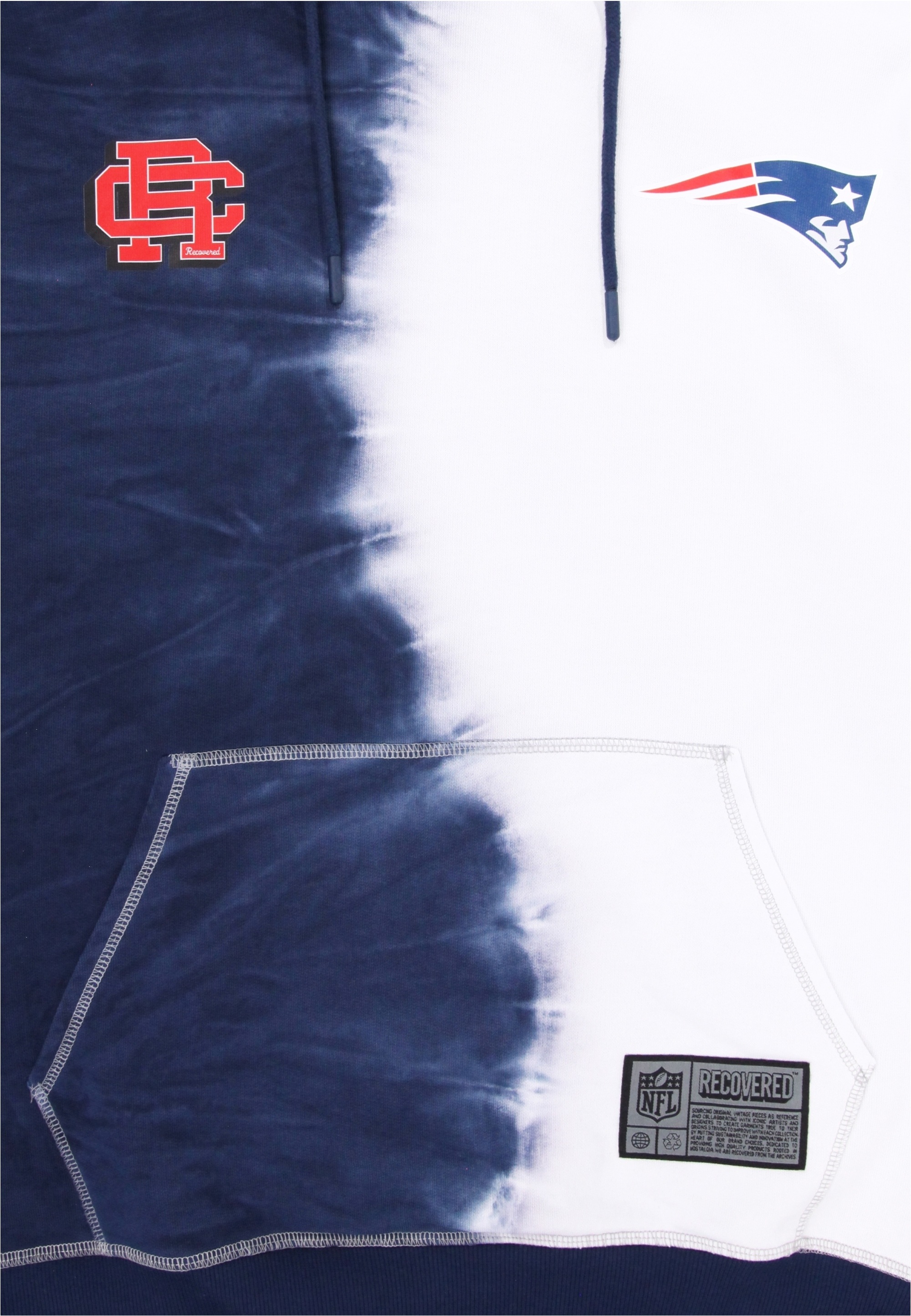 Recovered Kapuzensweatshirt »NFL Patriots Ink Dye Effect On«, für alle New England Patriots-Fans
