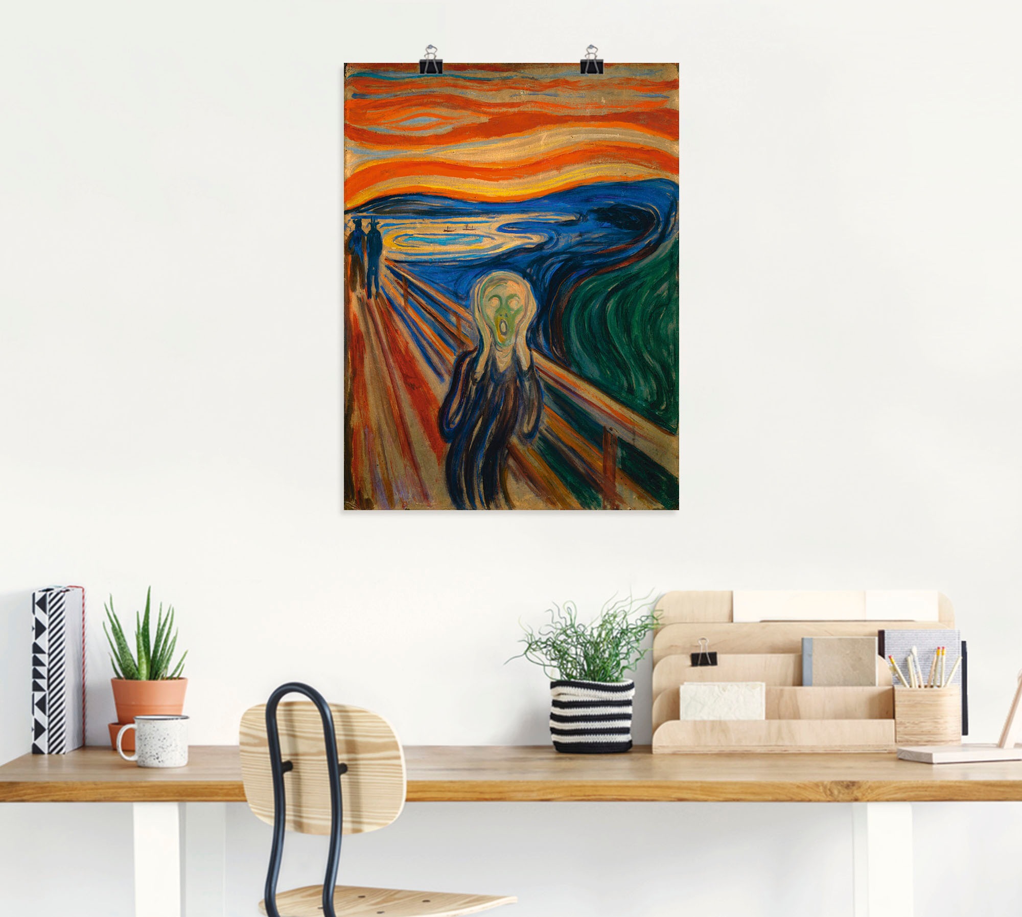 Artland Wandbild "Der Schrei. 1893" Mann 1 Stk. tlg. als Alubild, Leinwandb günstig online kaufen