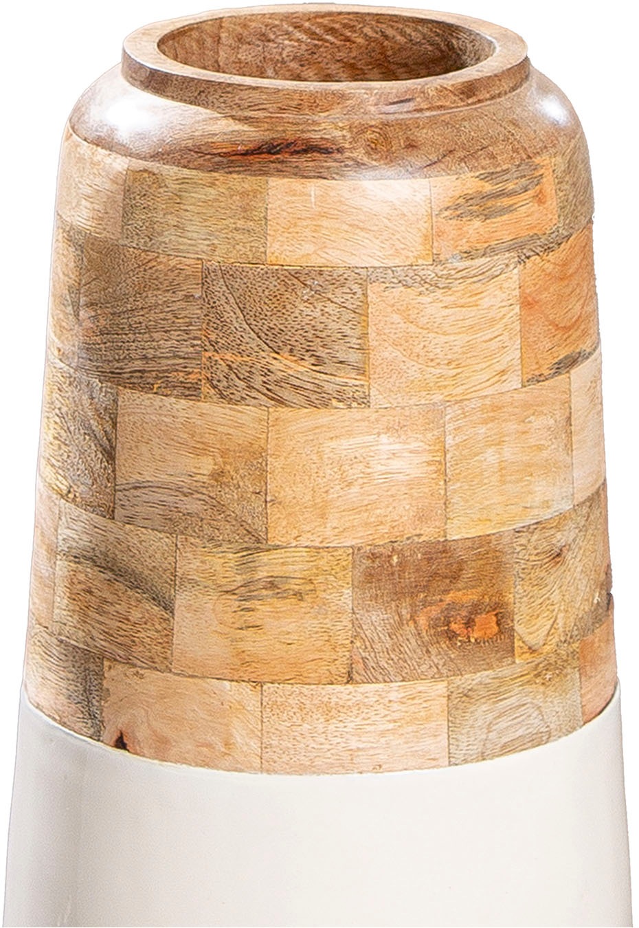 Thumbnail - GILDE Bodenvase "Vase Naturelle naturfarben-weiß"