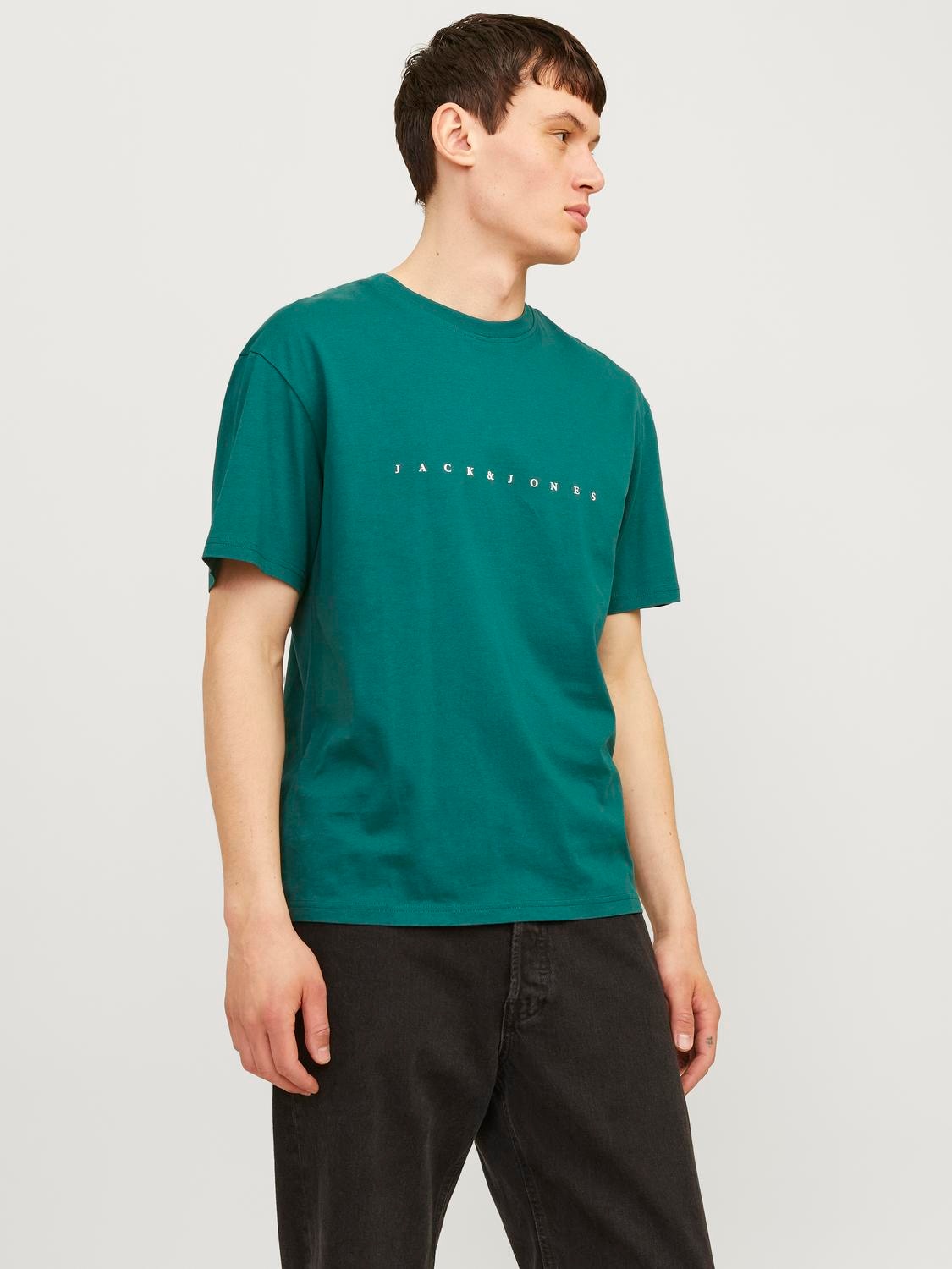 Jack & Jones Rundhalsshirt "JJESTAR JJ TEE SS NOOS", mit Logo Schriftzug