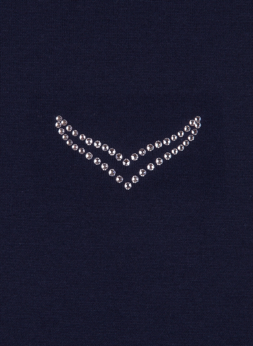 Trigema Poloshirt »TRIGEMA Poloshirt aus Baumwolle mit Kristallsteinen«, (1 tlg.)