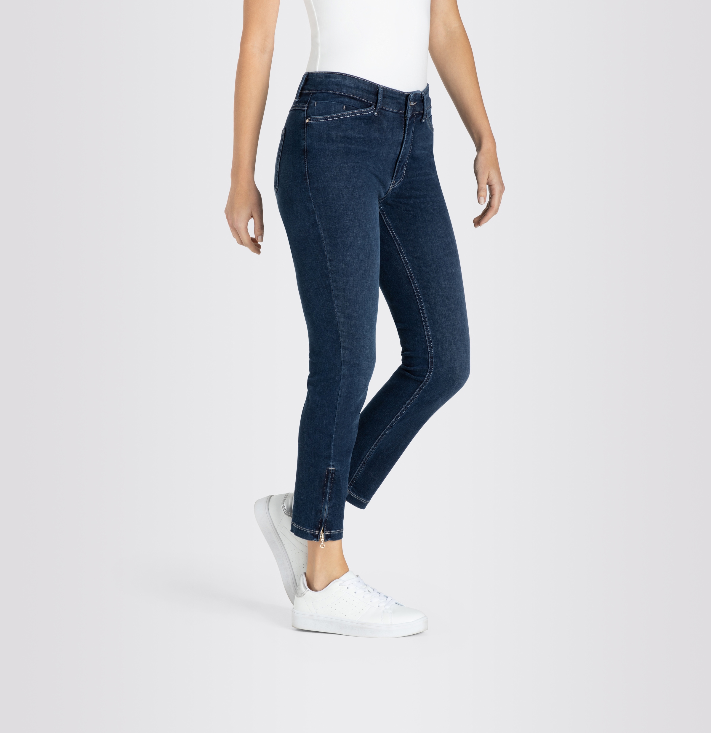 MAC 7/8-Jeans »Dream Chic«, verkürzte Form mit Reißverschluss