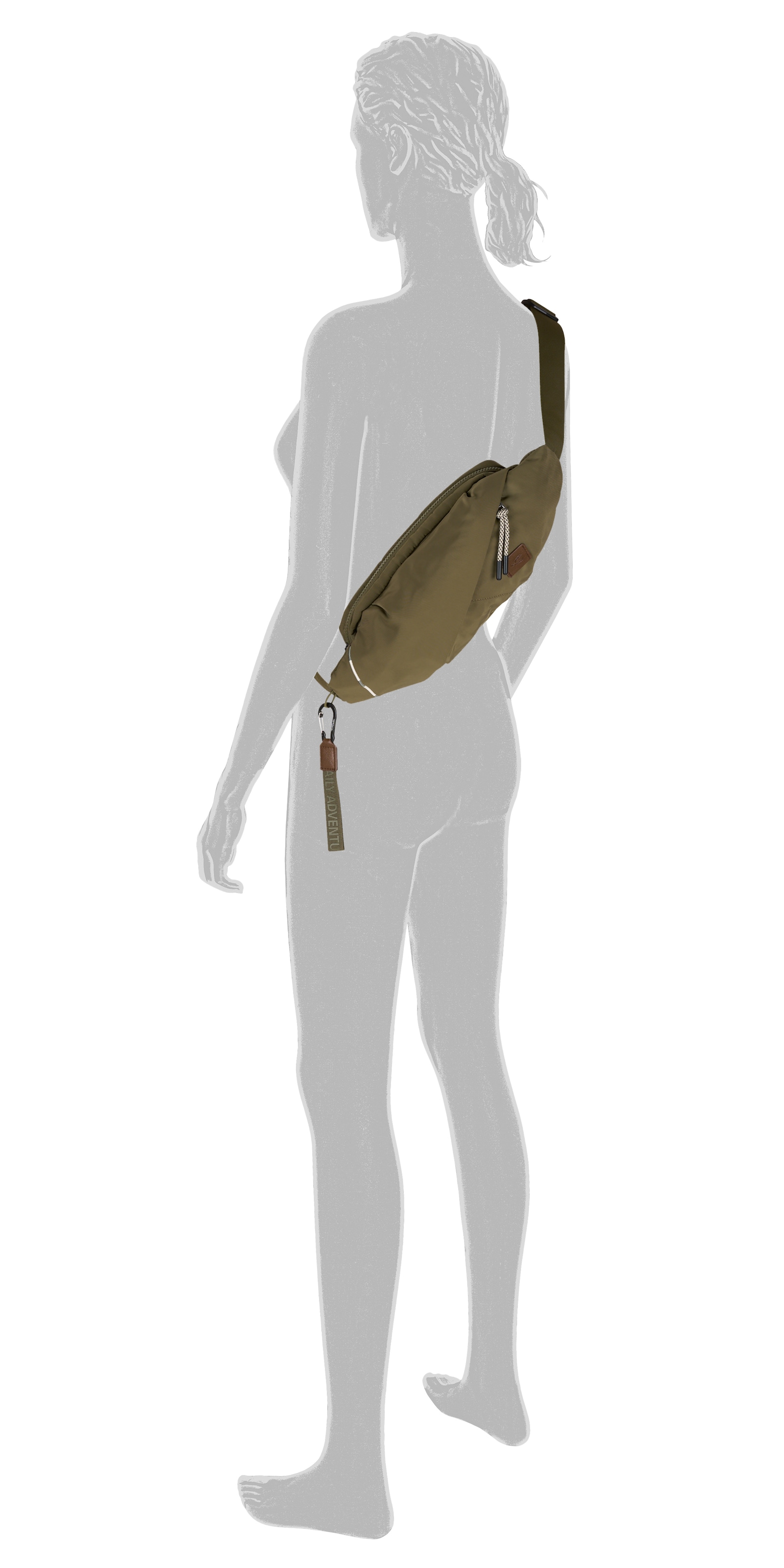 camel active Bauchtasche »Aurum«, aus recyceltem, robusten Nylon leichtgewichtig mit feinen Details