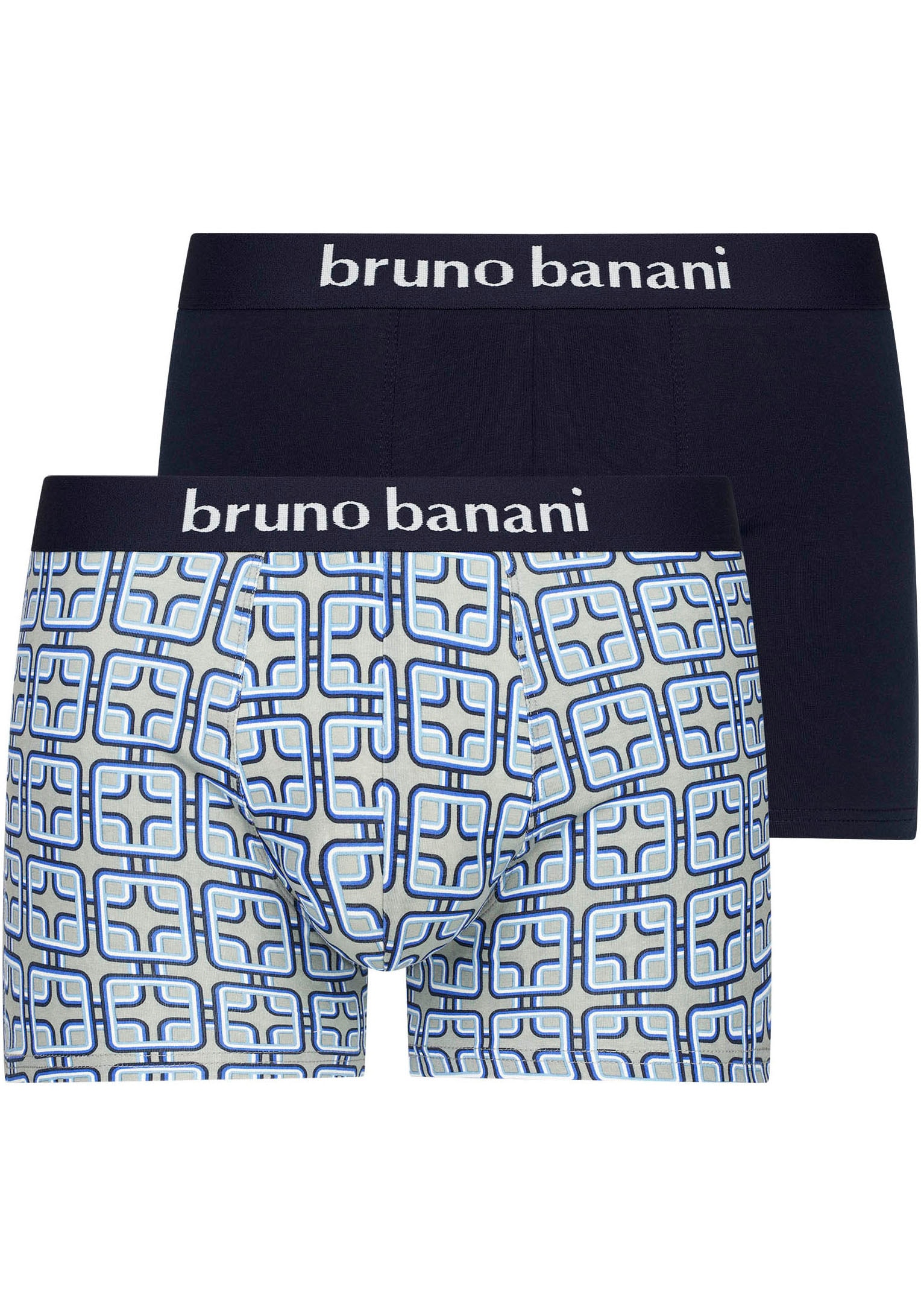 Bruno Banani Retro Pants "Board Game", (2er Pack), mit auffälliger Musterung