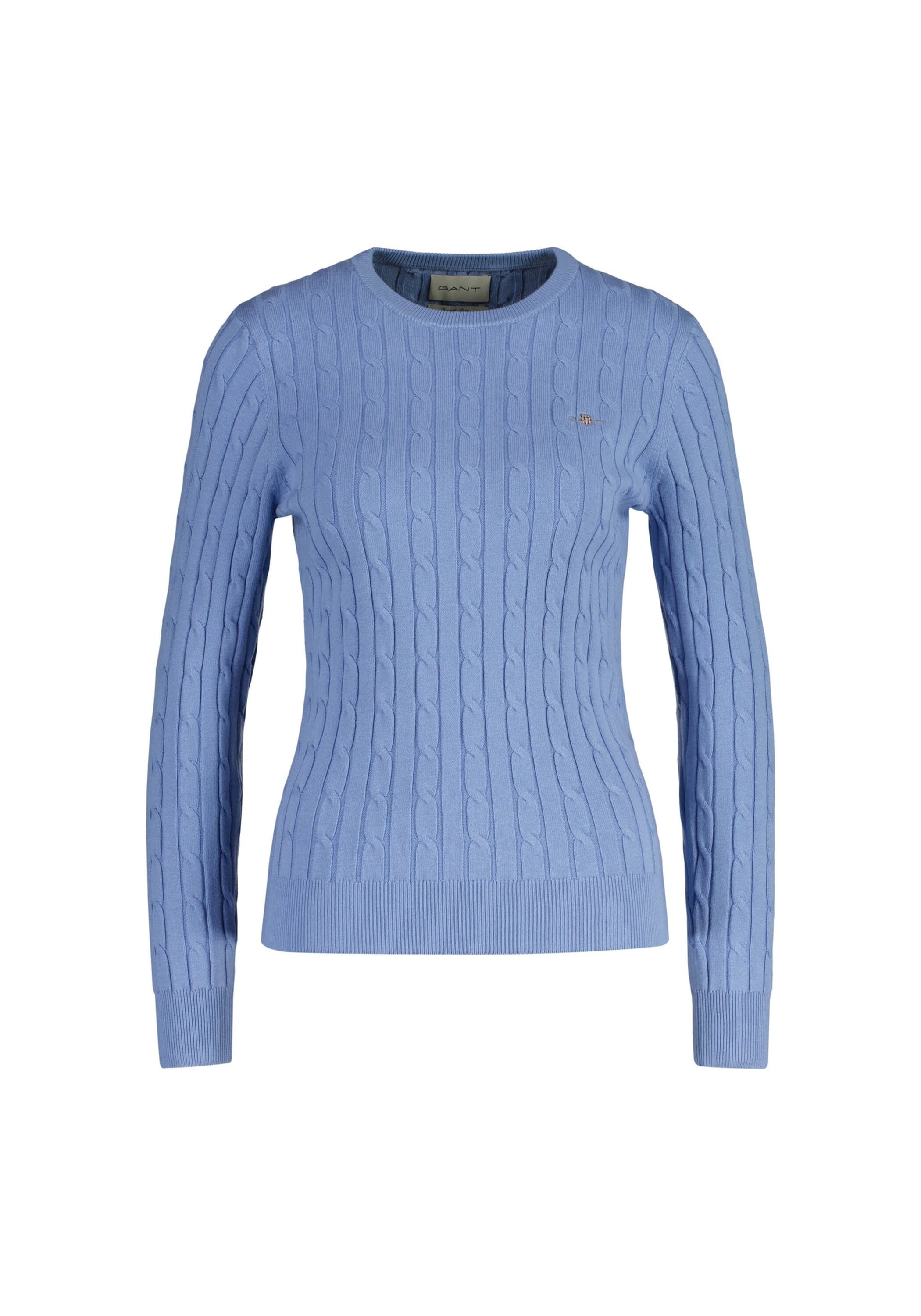 Gant Sweater "Strickpullover STRETCH COTTON CABLE C-NECK" günstig online kaufen