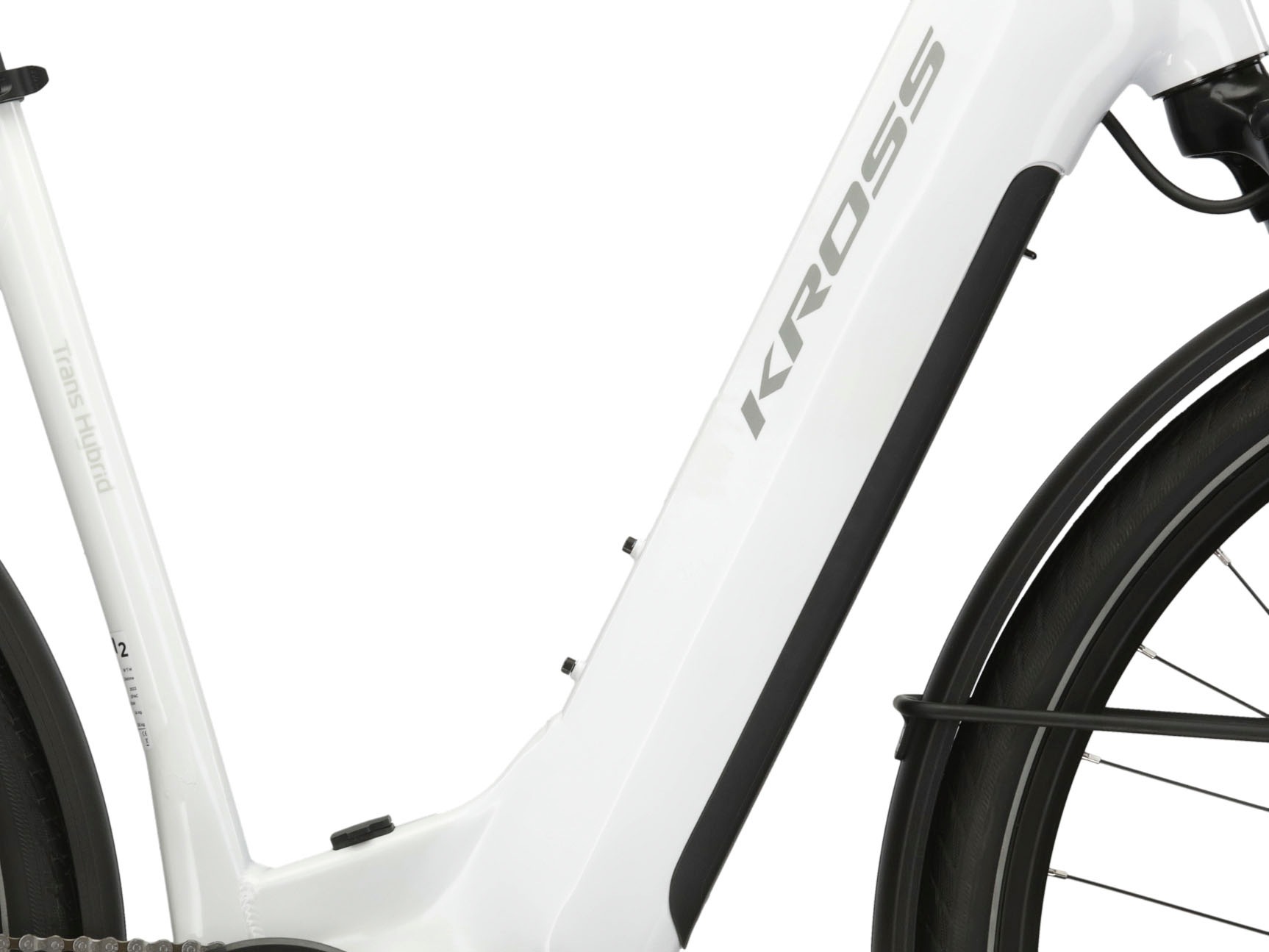 Kross E-Bike »KROSS E-Trekkingrad Trans 5.0 28" weiß 9 Gänge«, 9 Gang, microSHIFT, ADVENT M619, Mittelmotor 250 W