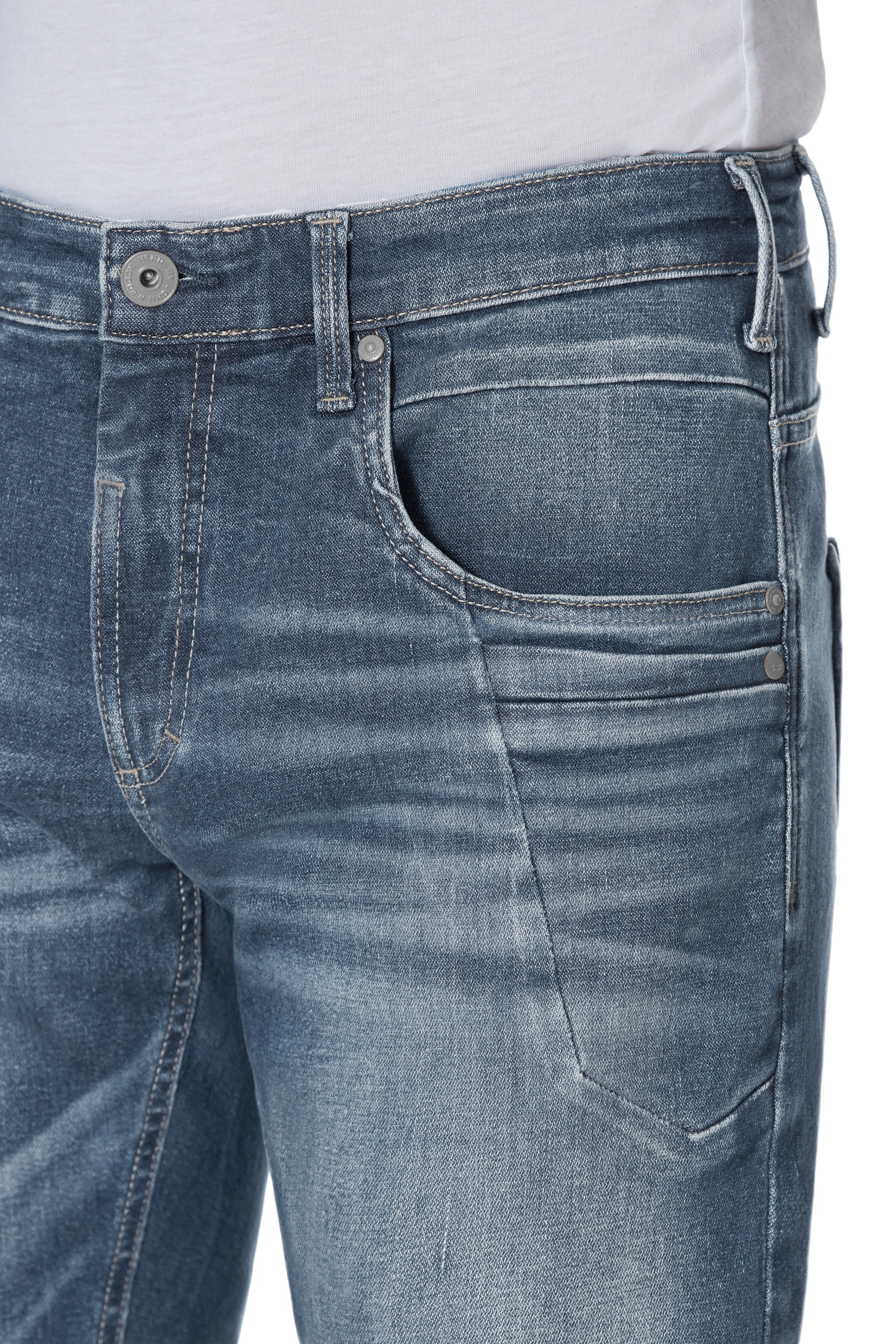 Thumbnail - HERO by John Medoox 5-Pocket-Jeans "Baxter Denim Relaxed Fit Jeans" Relaxed Fit Casual Clean Wash Denim Jeans für Herren