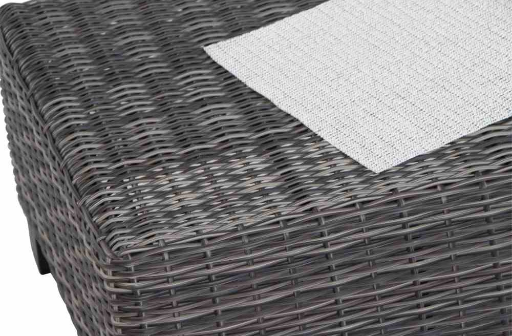 Siena Garden Gartenlounge-Hocker »CORIDO« Gestell Aluminium matt anthrazit inkl. Kissen, charcoal grey