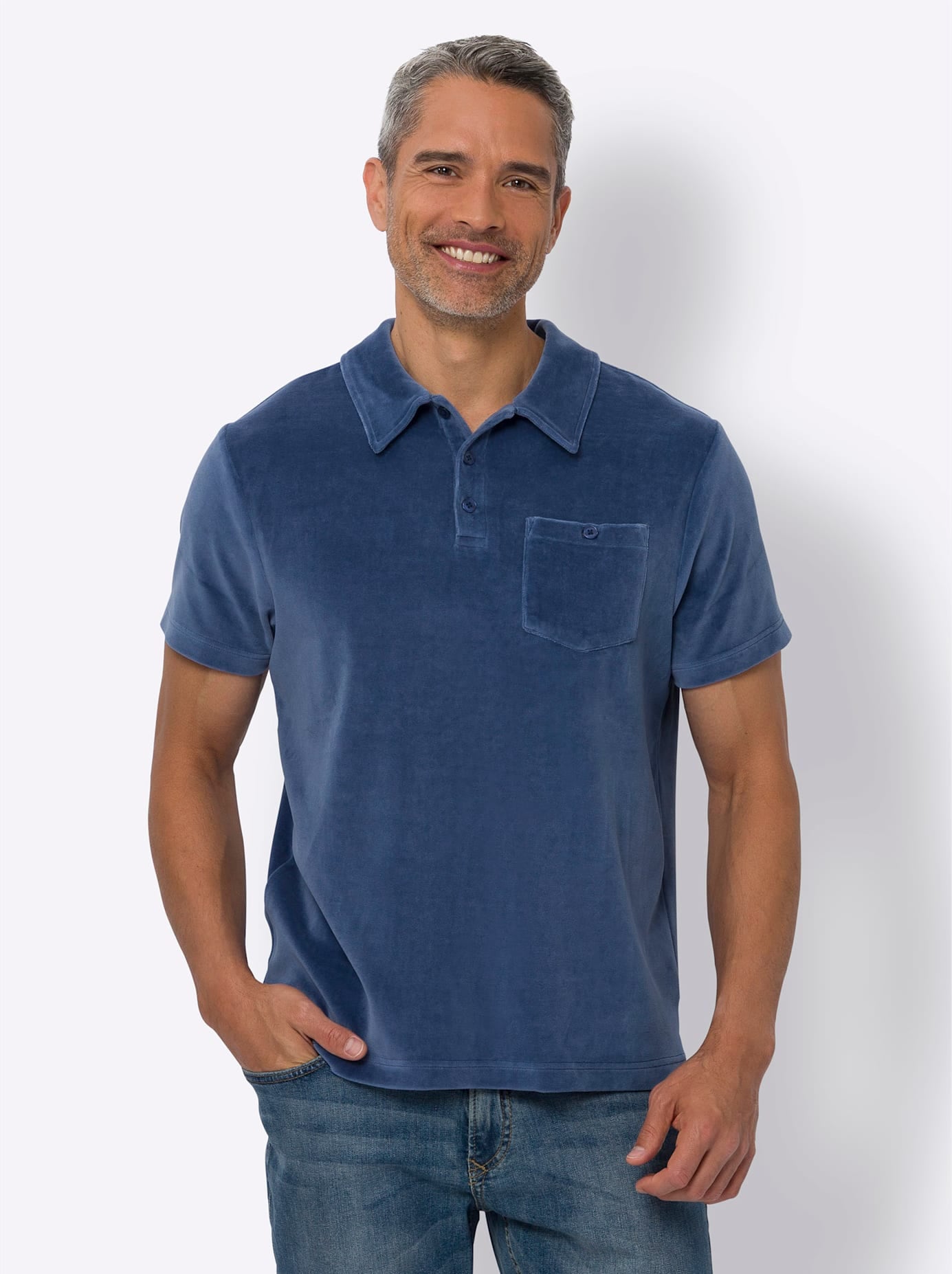 Classic Langarmshirt »Kurzarm-Poloshirt«, (1 tlg.)