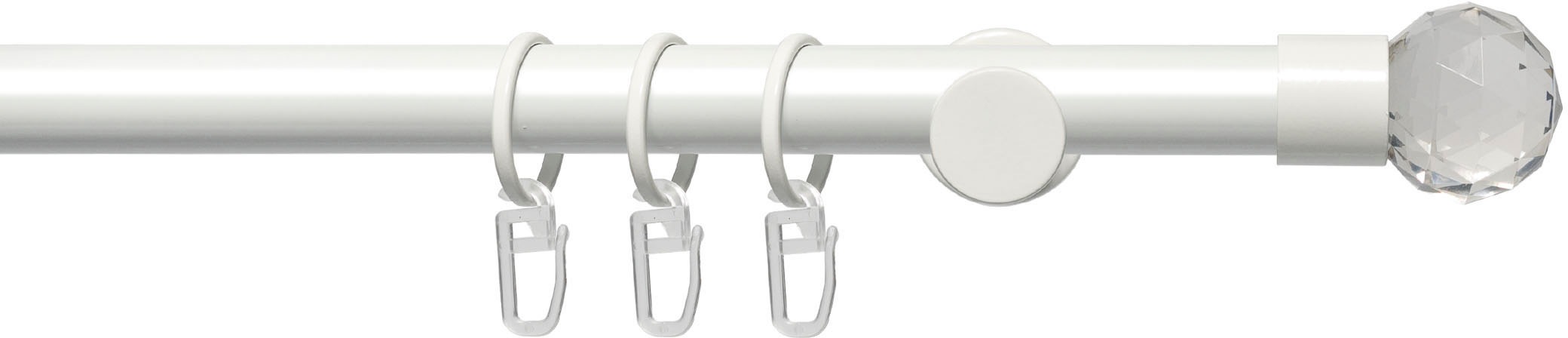 Liedeco Gardinenstange "Fertigstilgarnitur 20 mm Power Facettkugel" Ø 20 mm günstig online kaufen