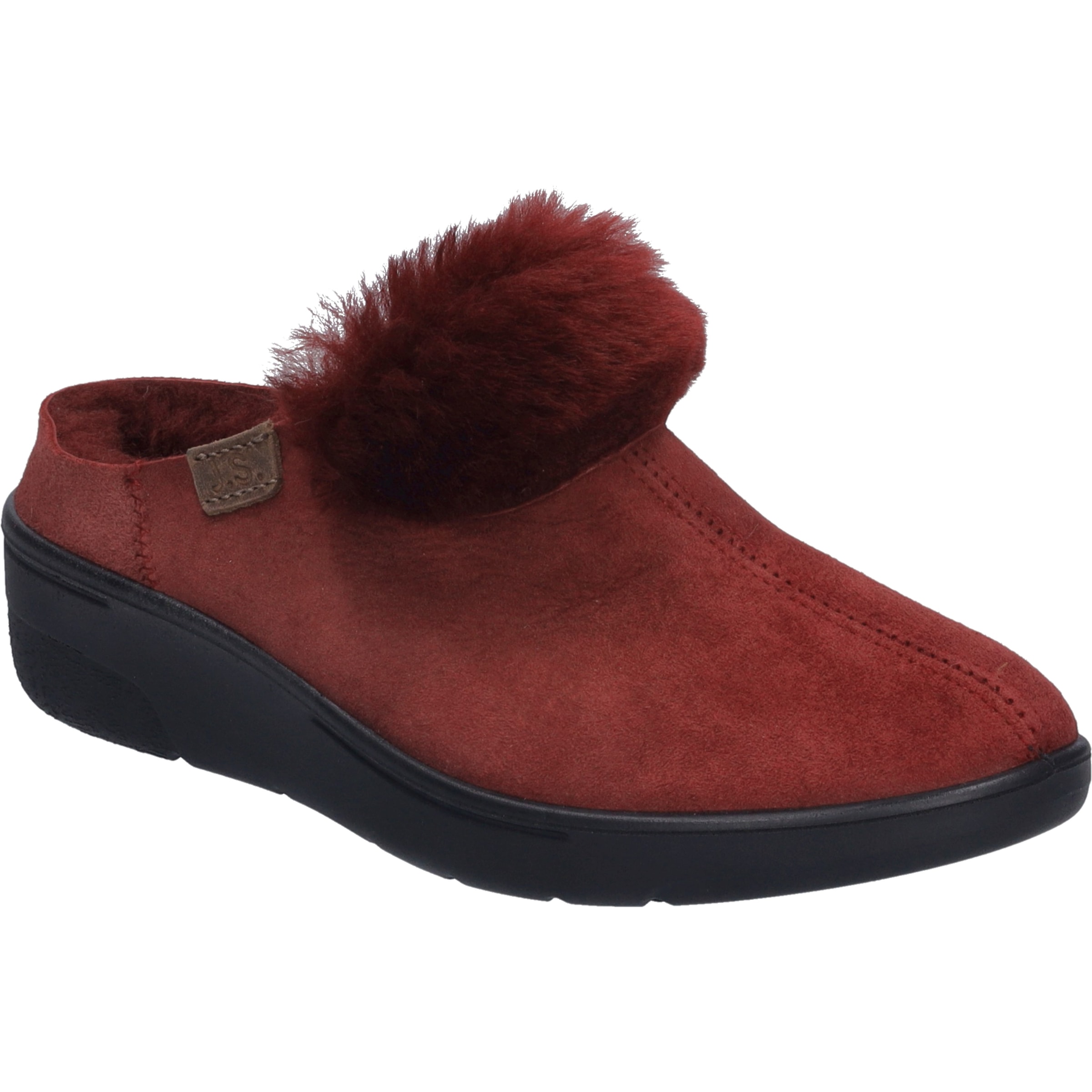 Hausschuh JOSEF SEIBEL "Tara 05, carmin", Damen, Gr. 40, rot (carmin), Obermaterial: 100% Lammfell LF., Schuhe Hausschuh