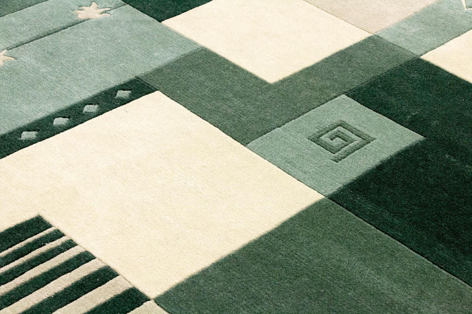 Teppich Wollteppich handgeknüpft mehrfarbig«, handgeknüpft rechteckig, morgenland | »Nepal BAUR