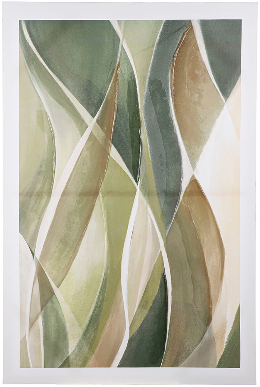 GILDE Leinwandbild »Verde rechteckig«, (1 St.)