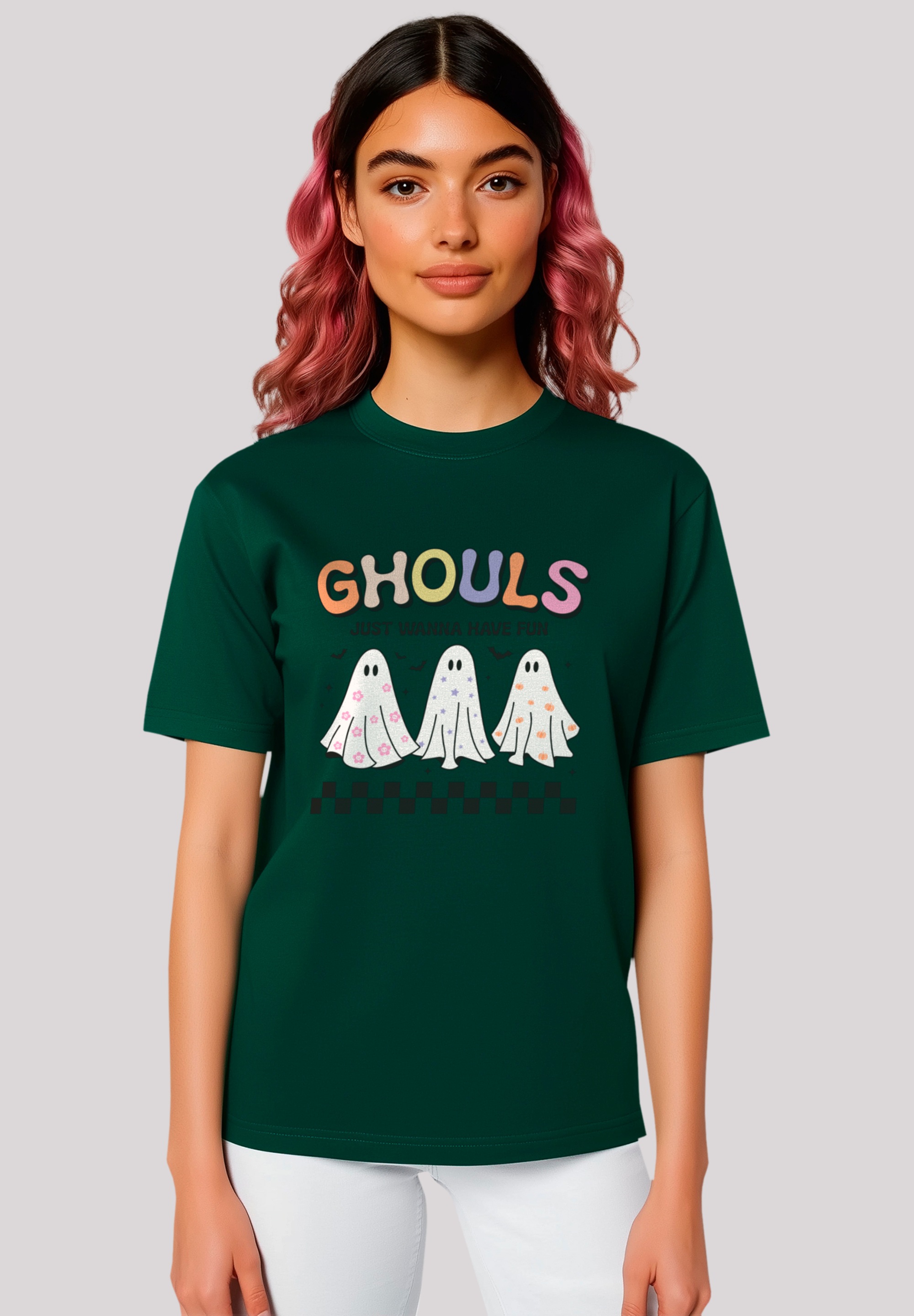 F4NT4STIC T-Shirt "Retro Halloween Ghouls just wanna have fun", Premium Qua günstig online kaufen