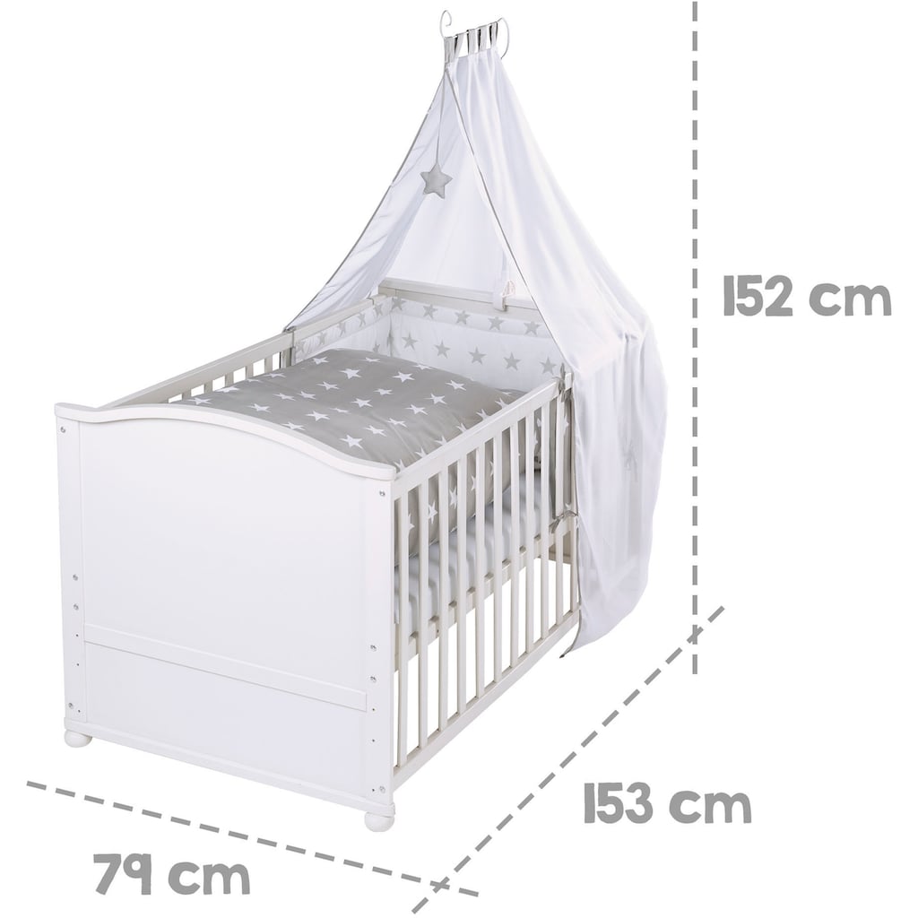 roba® Komplettbett »Little Stars, 70x140 cm«, (6 tlg.)