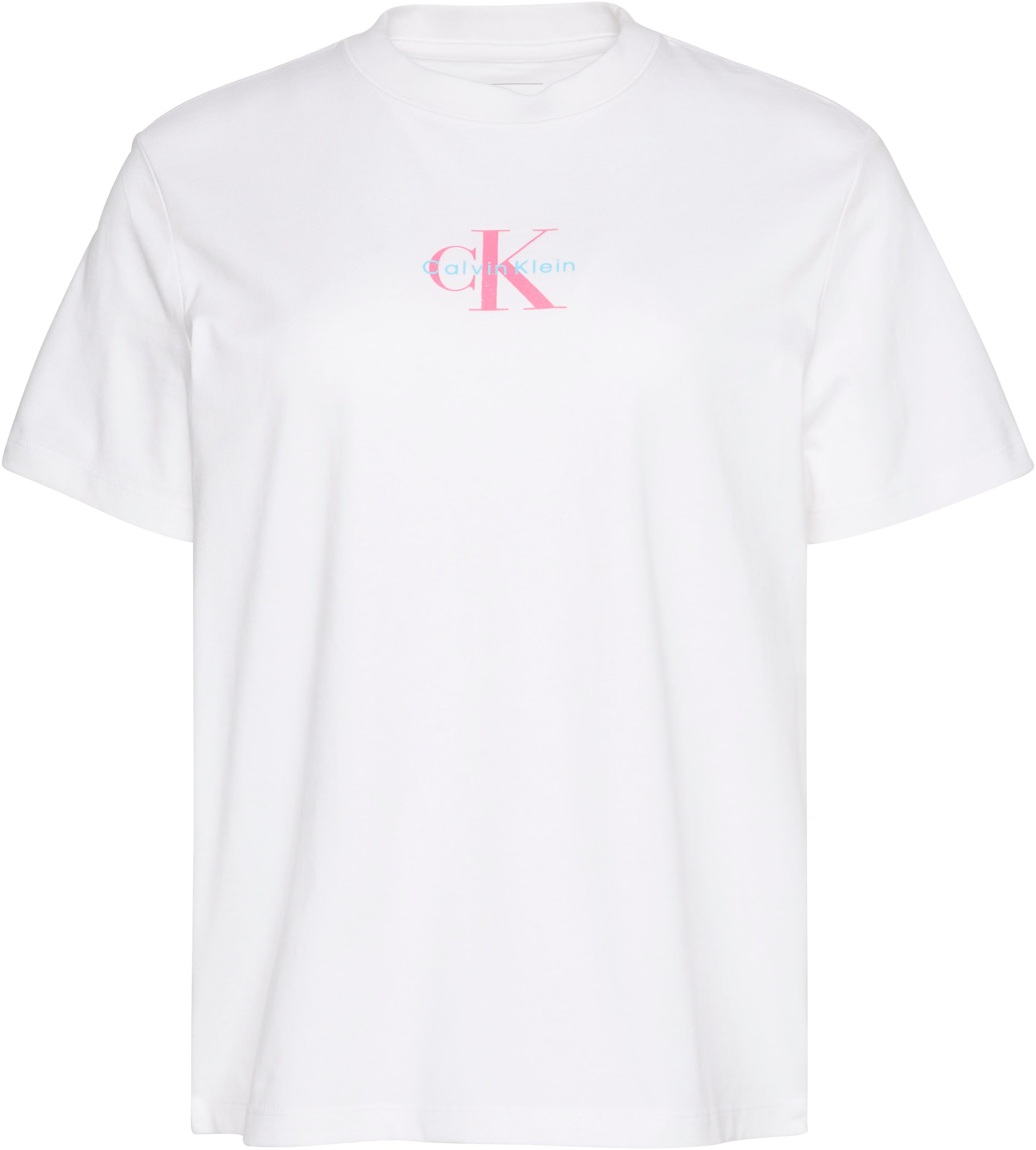 Calvin Klein Jeans Kurzarmshirt "SS 20s CLASSIC LOGO TEE" Mit Glitzer-Logo günstig online kaufen