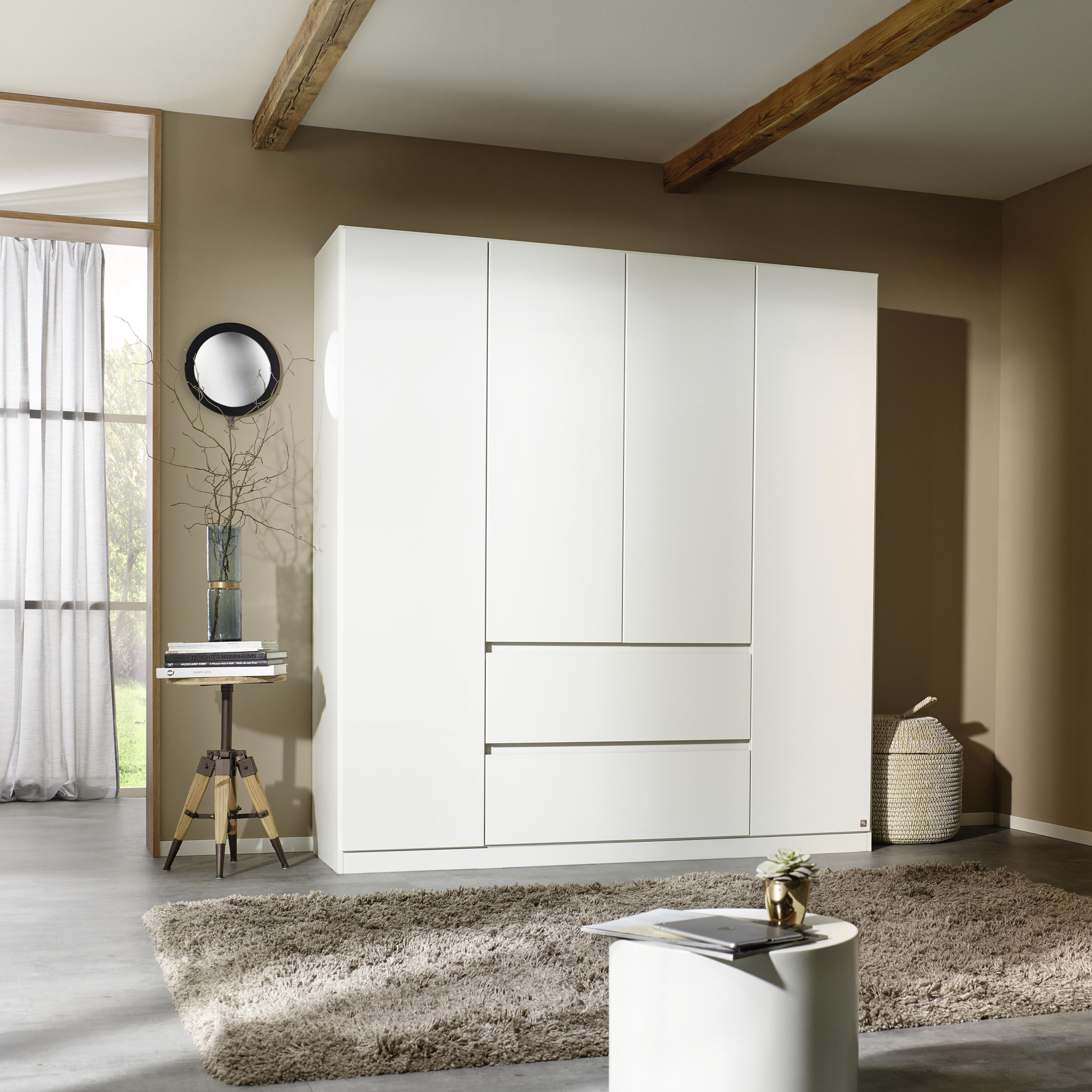 Thumbnail - rauch Drehtürenschrank "Kleiderschrank Schrank Garderobe Wäscheschrank NIDDA mit moderner", griffloser Front sowie Push-...