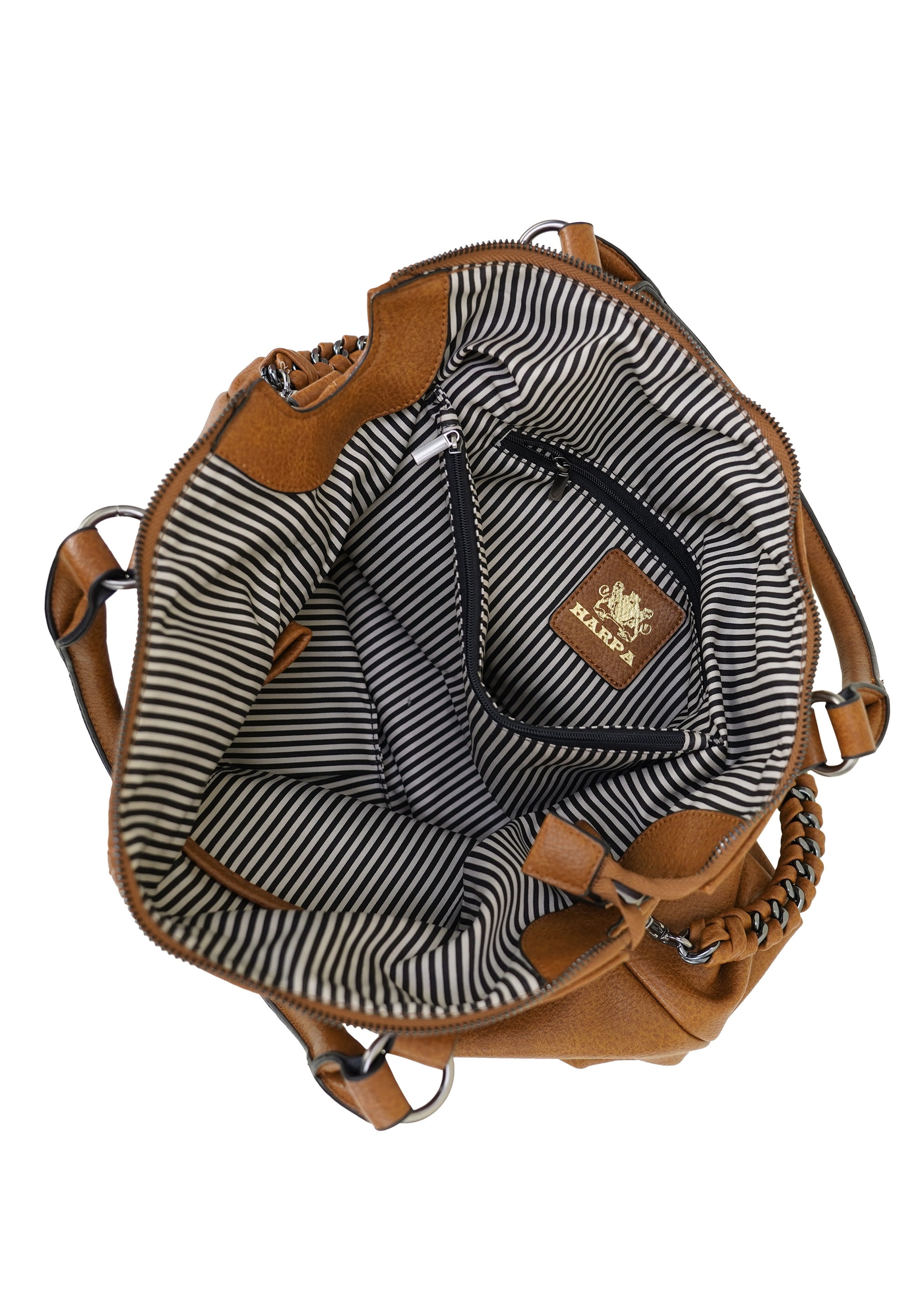 Harpa Schultertasche »MAXX« mit dekorativer, geflochtener Kette