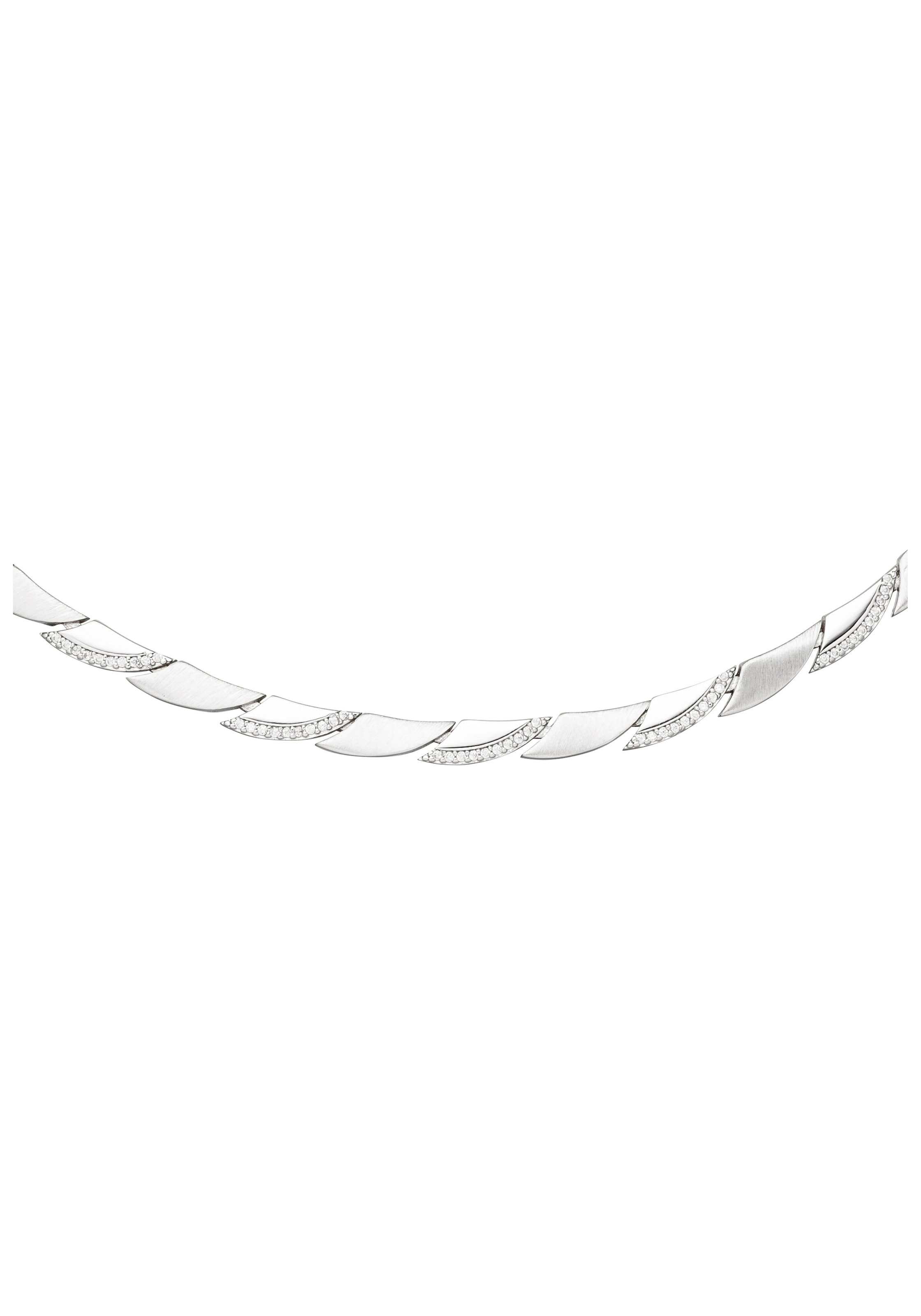 JOBO Collier, 925 Silber mit 210 Zirkonia 45 cm