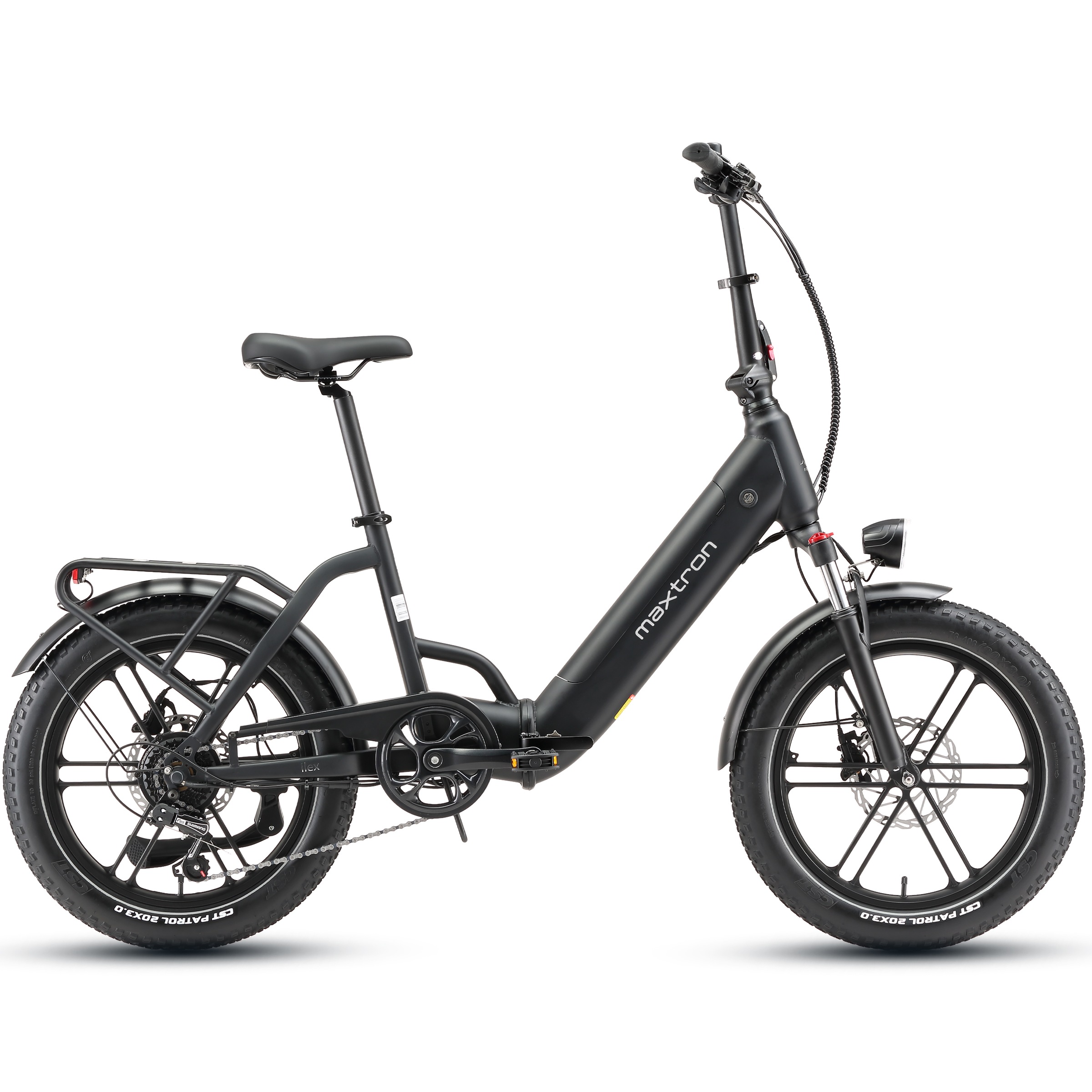 Maxtron "Maxtron Ilex 20" City-E-Bike" 7 Gang Shimano Kettenschaltung Heckmotor 250 W Packung, (mit integr. Akku), Elektrofahrrad für Alltag und Einkauf